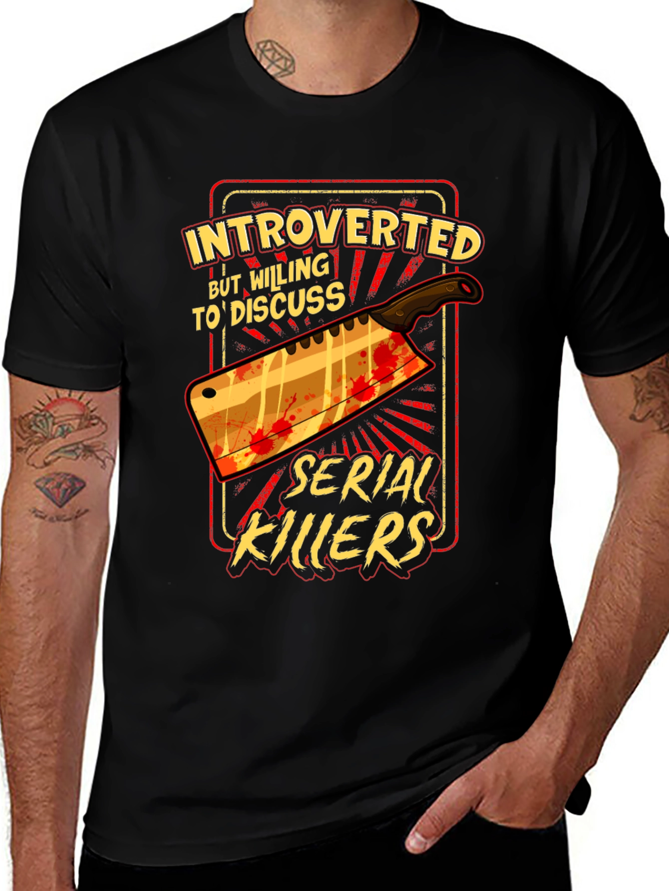 Variant 27 of Introverted Serial Killer T-Shirt