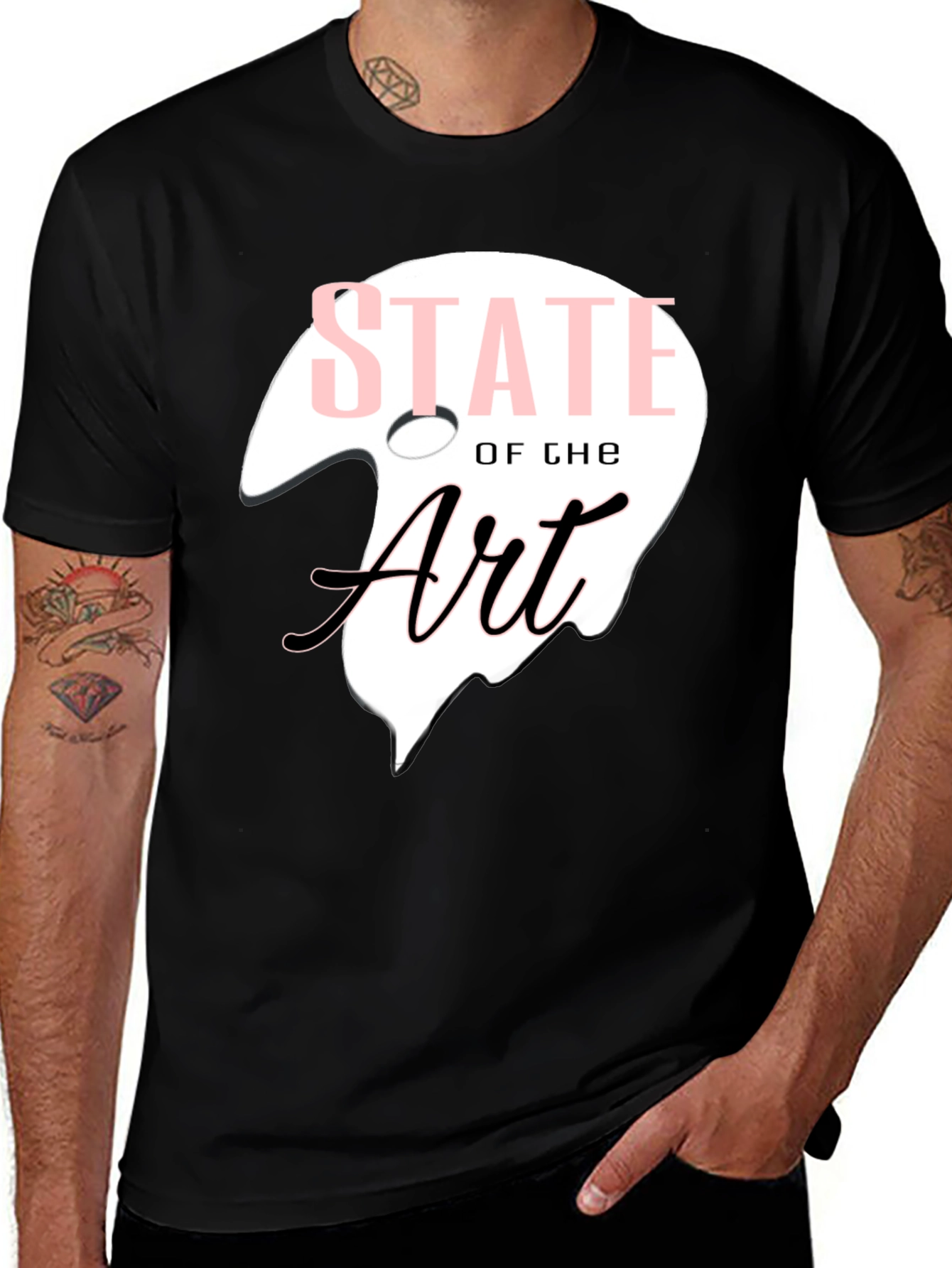 Variant 3 of State of the Art Graphic Tee - Stylish Black T-Shirt
