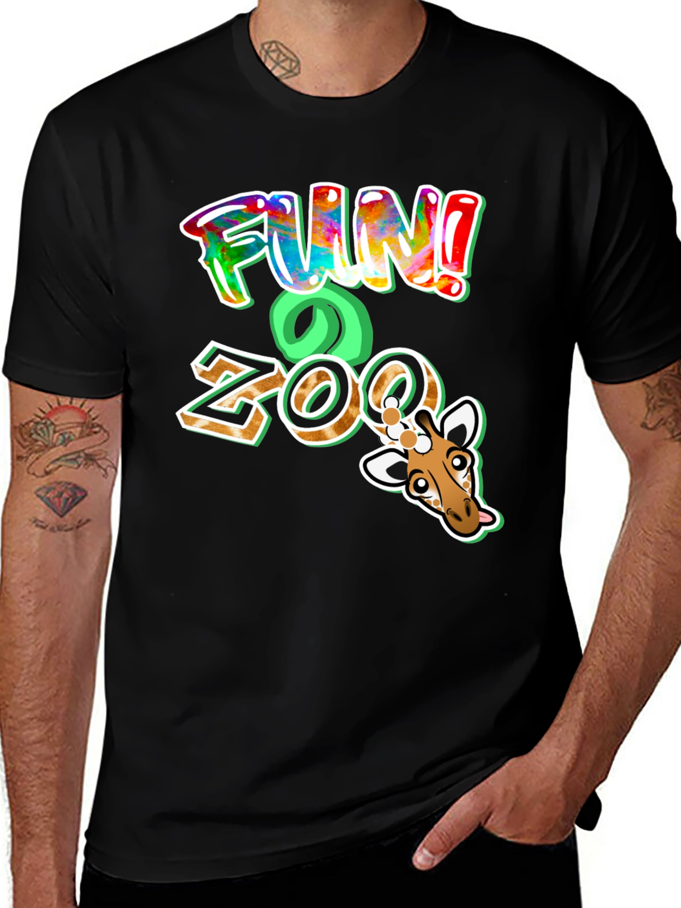 Variant 18 of Fun Zoo Giraffe Graphic T-Shirt