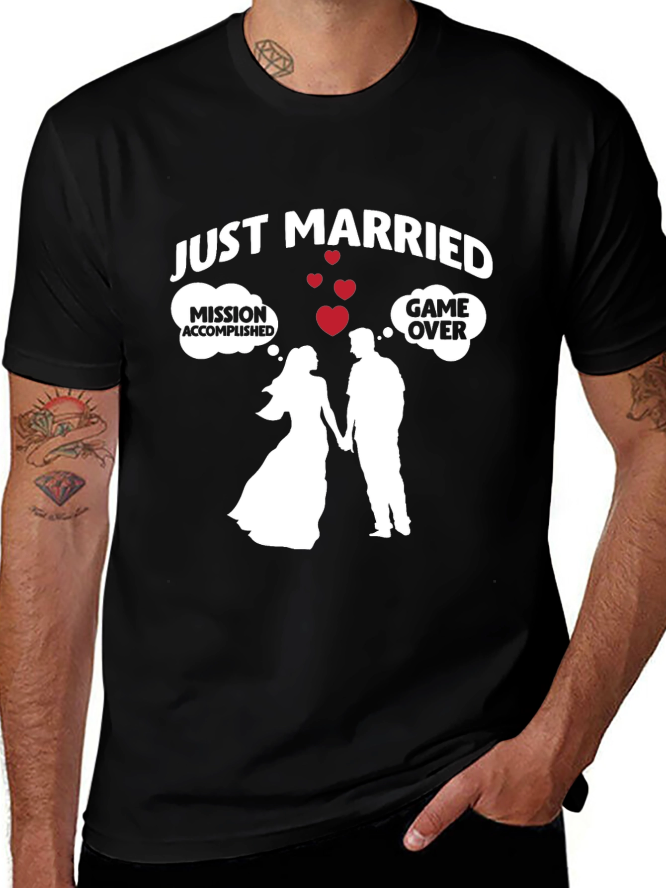 Just Married - Mission Accomplished T-Shirt