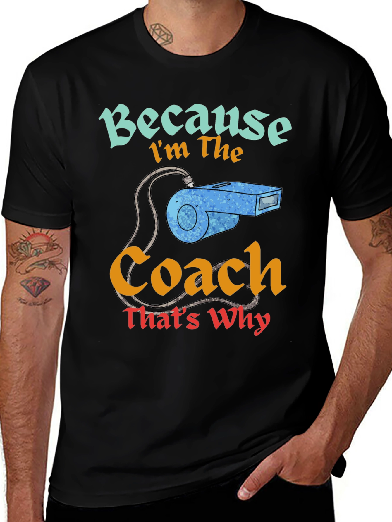 Variant 14 of Coach T-Shirt: Because I'm The Coach, That's Why