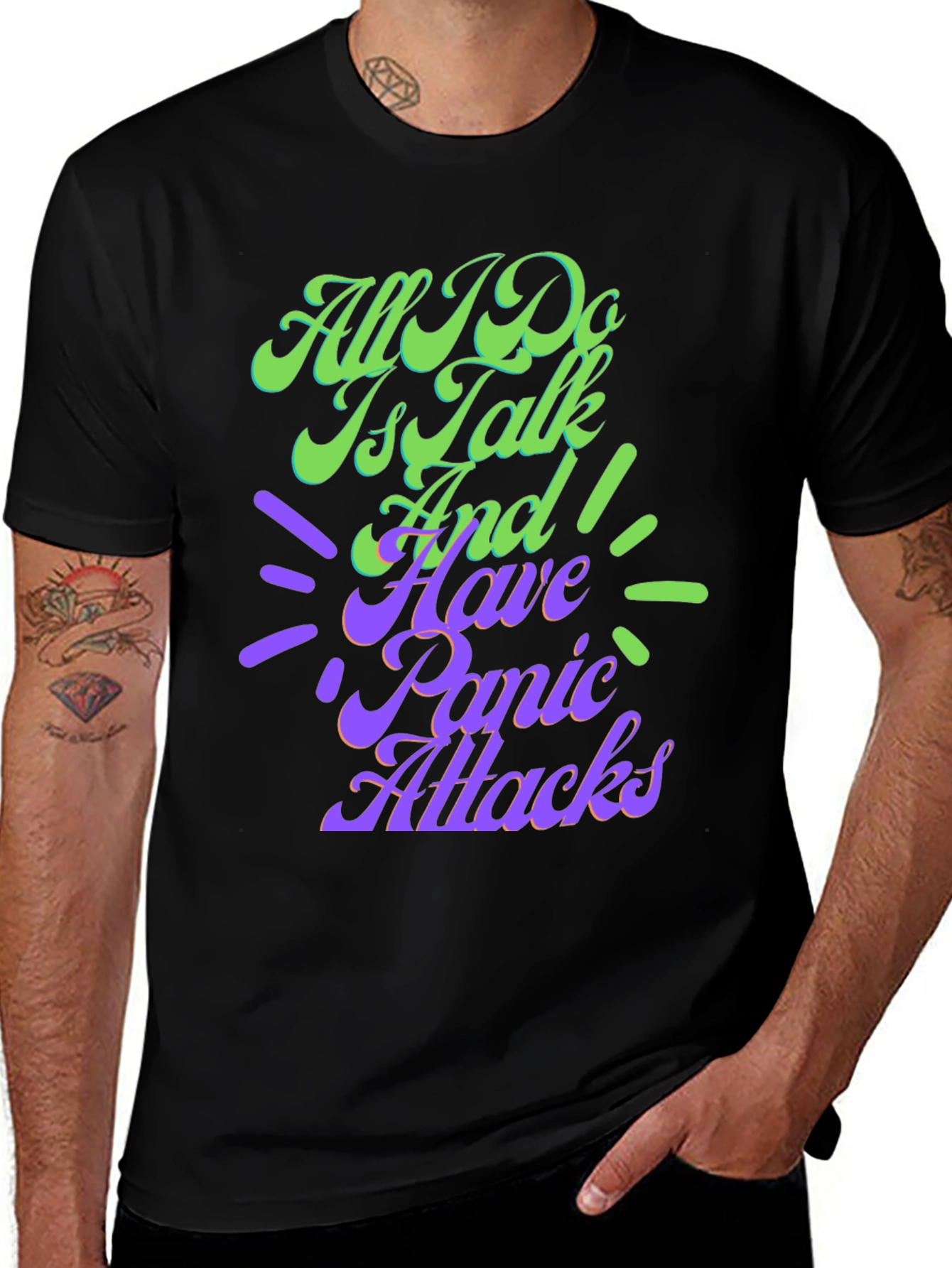 Variant 17 of Panic Attack T-Shirt - Funny Graphic Tee