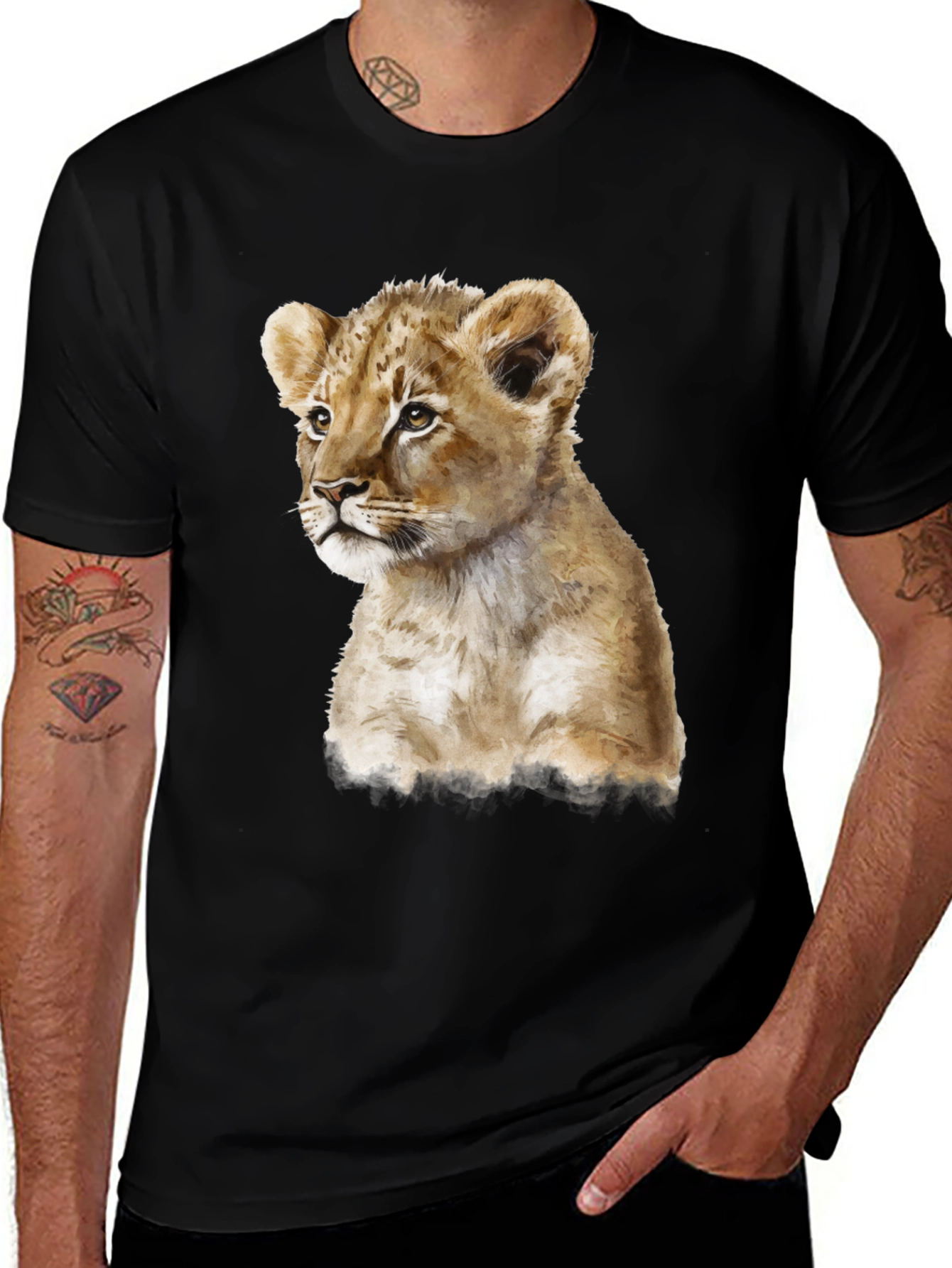 Lion Cub T-Shirt - Cute Animal Graphic Tee