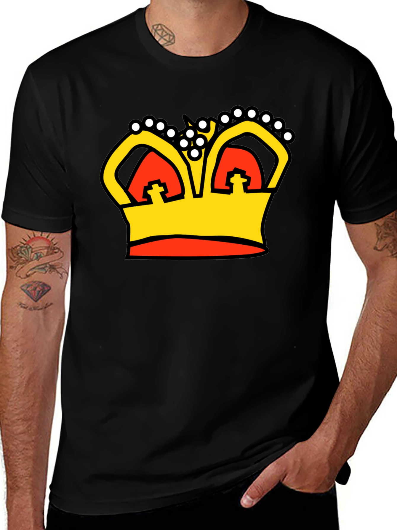 Variant 28 of Crown Graphic Tee - Regal Style