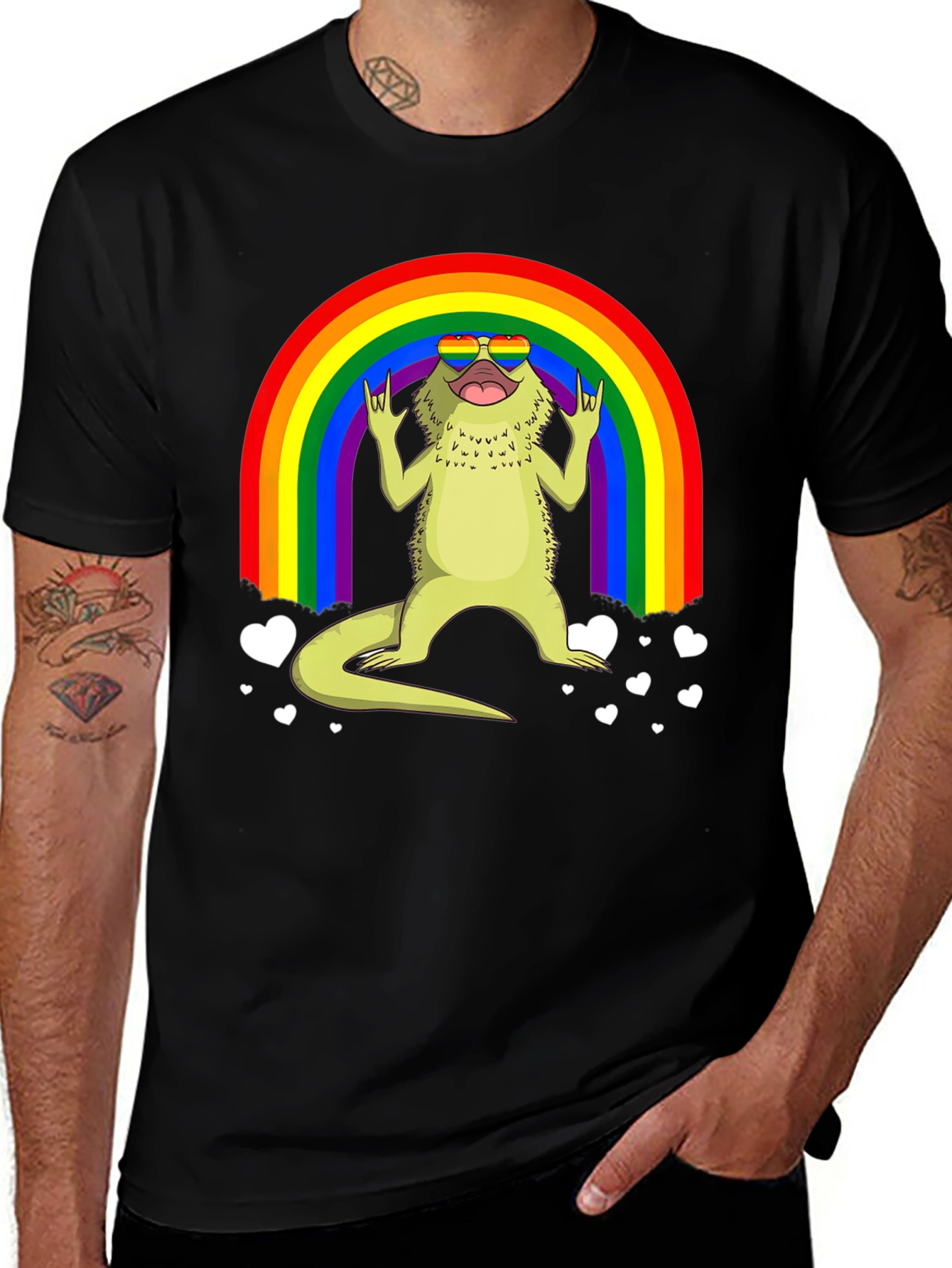 Variant 9 of Rainbow Lizard Pride T-Shirt