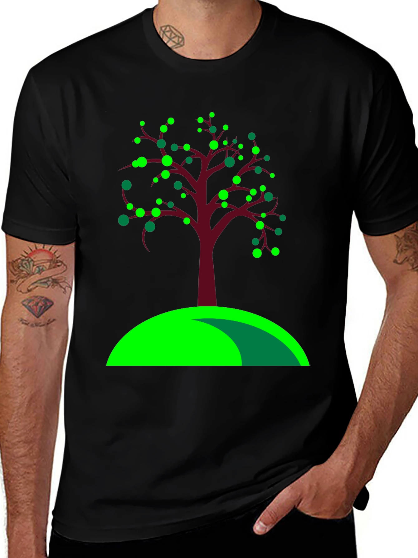 Variant 12 of Nature Inspired Tree Graphic Tee