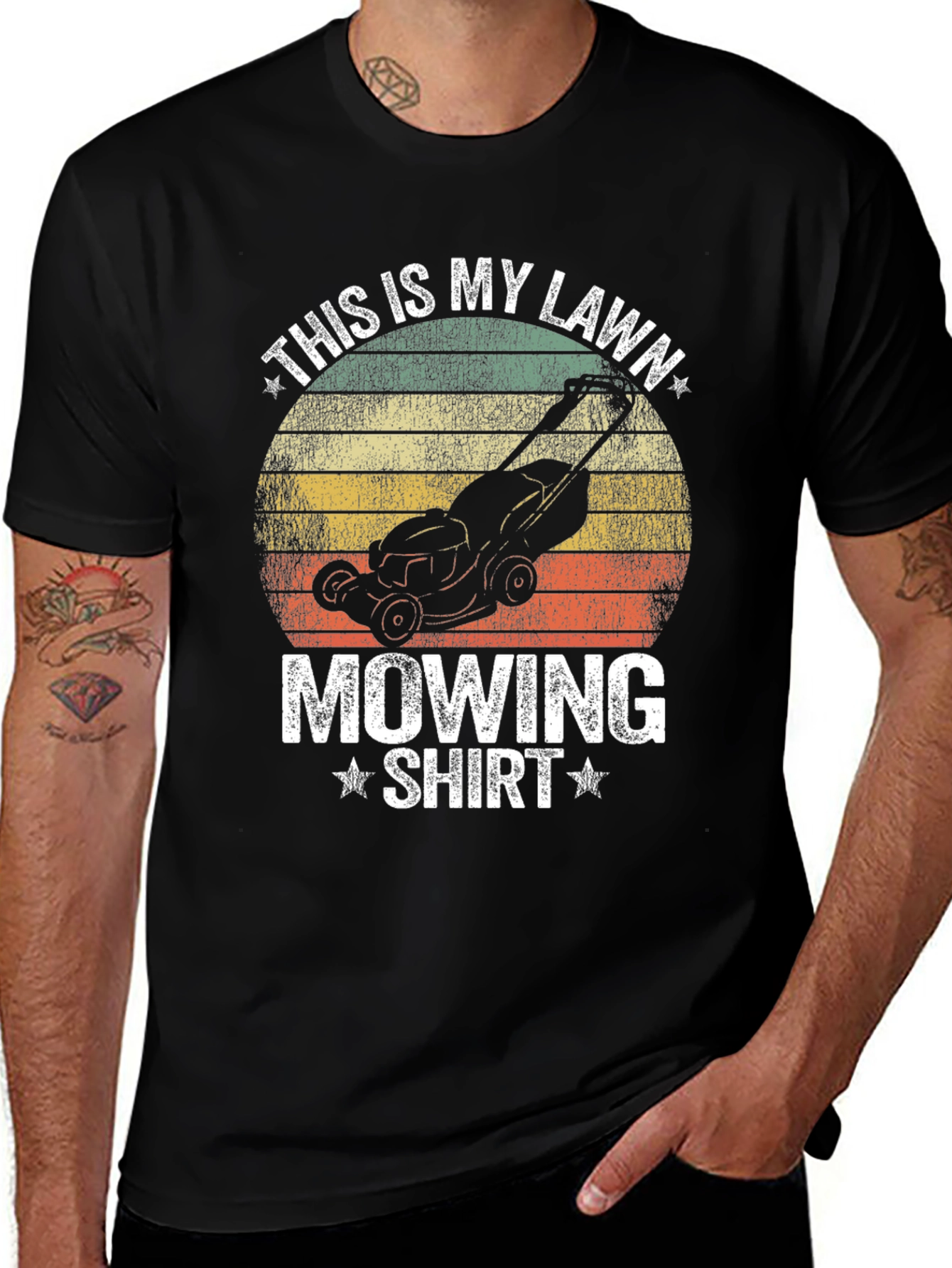 Variant 4 of This Is My Lawn Mowing Shirt - Graphic Tee
