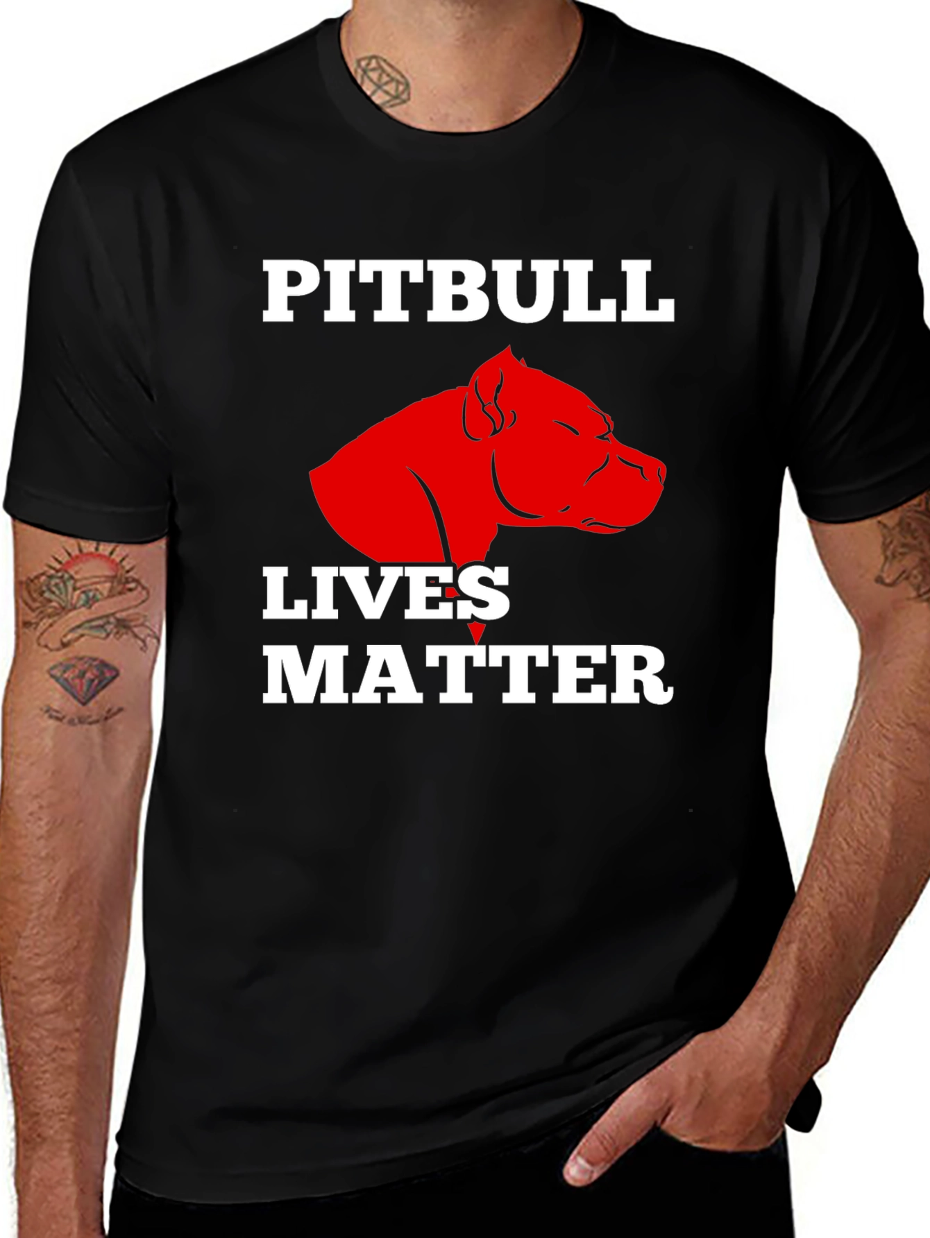 Pitbull Lives Matter Graphic T-Shirt