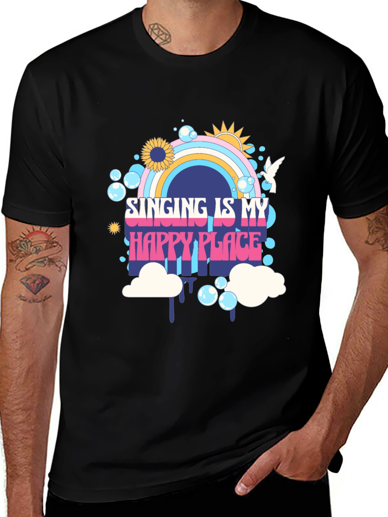 Variant 11 of Singing Is My Happy Place Graphic Tee