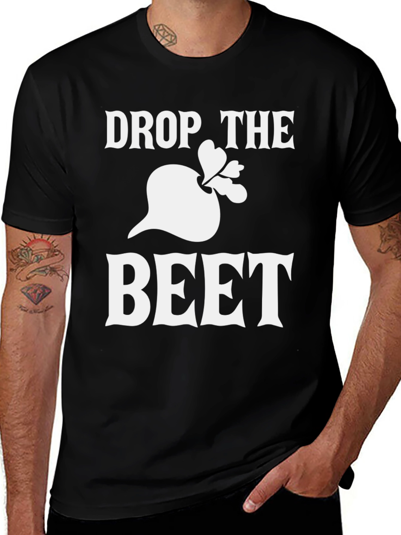 Variant 29 of Drop the Beet Graphic Tee - Funny Vegan Shirt