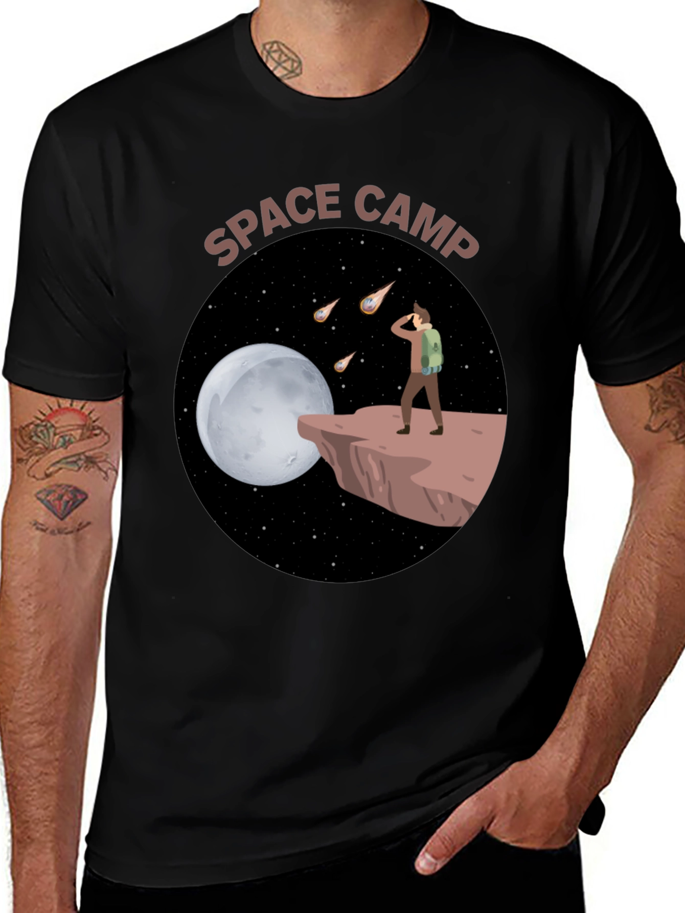 Space Camp Graphic Tee - Explore the Cosmos!