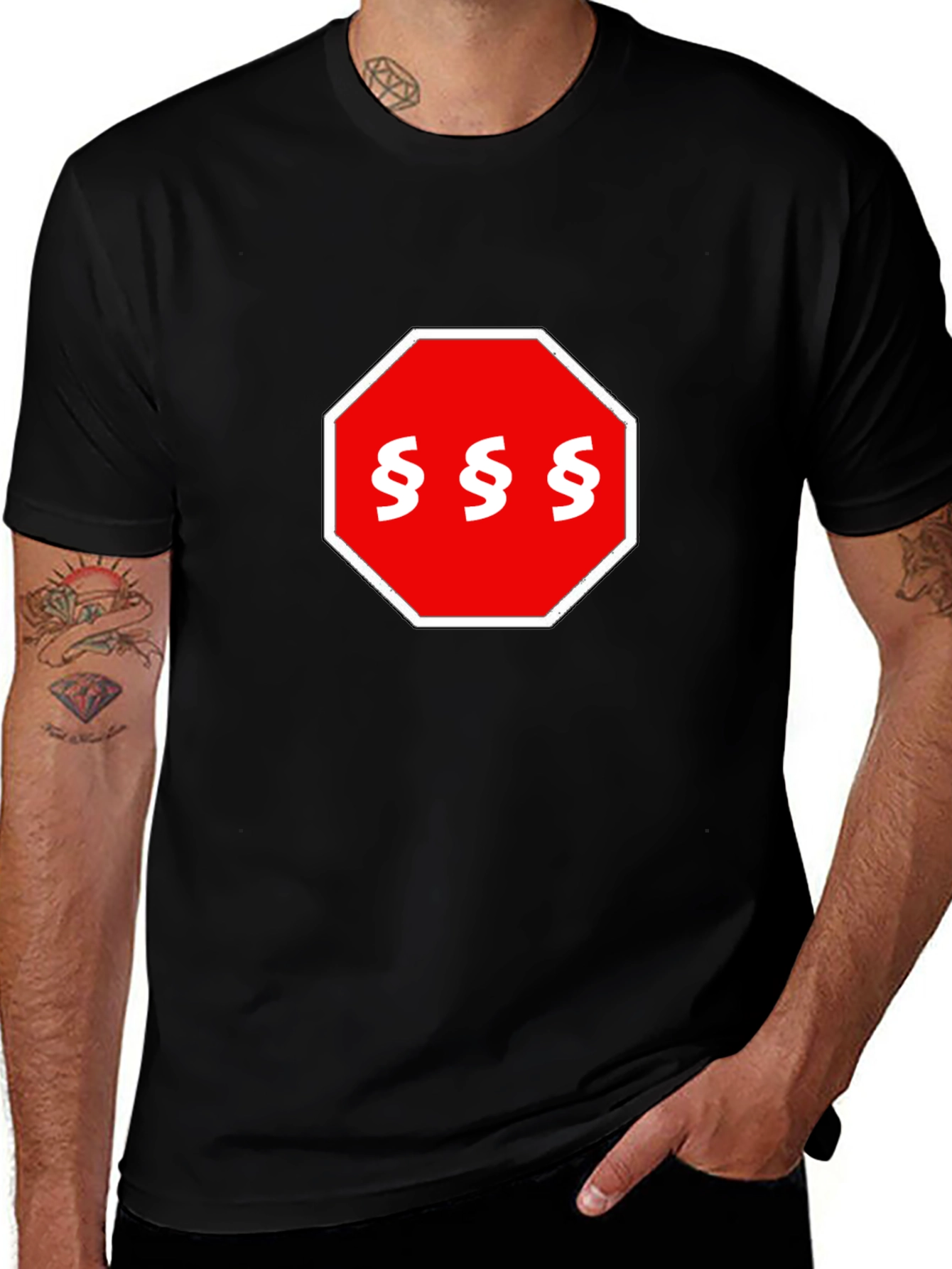 Variant 10 of Stop the Laws Black T-Shirt