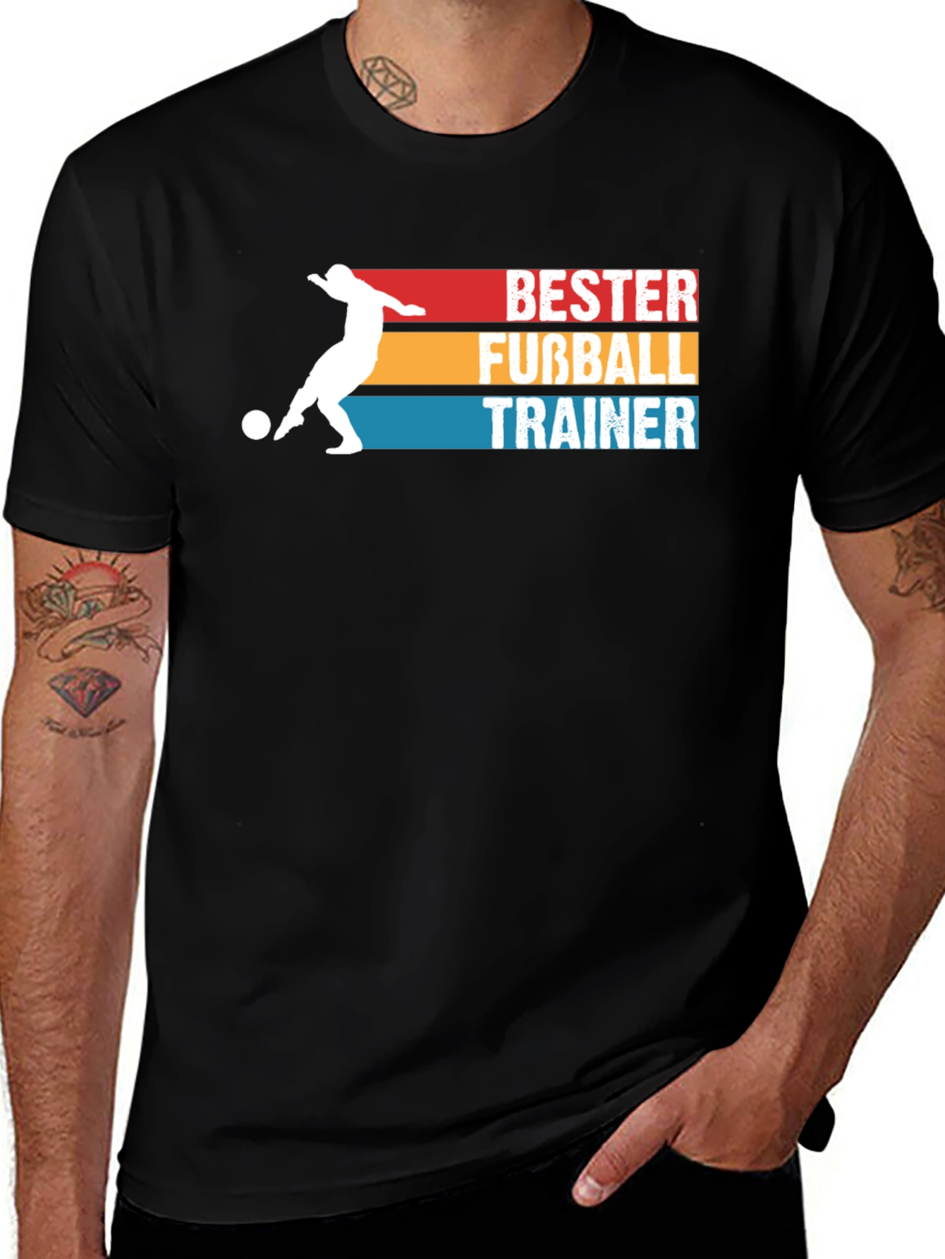 Variant 20 of Bester Fubball Trainer Graphic Tee - Soccer Coach Gift