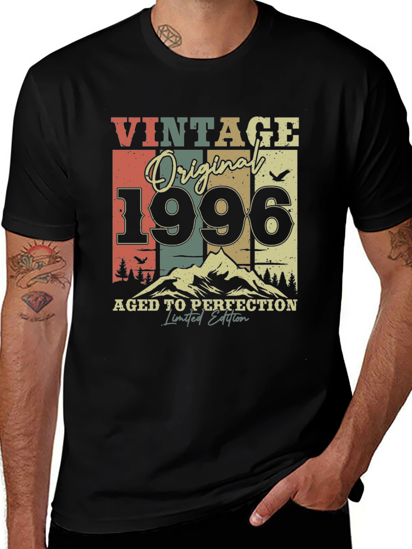 Variant 5 of Vintage 1996 Aged to Perfection Graphic Tee