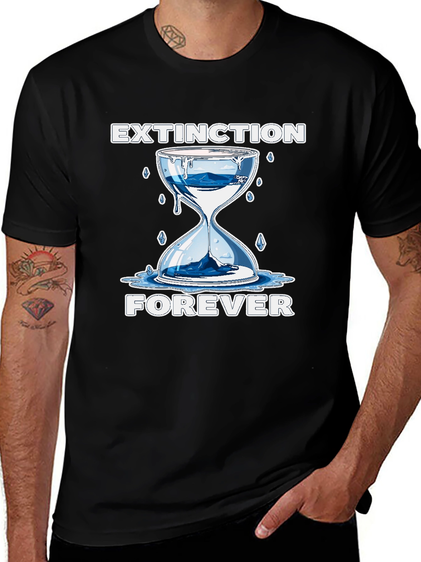 Extinction Forever Graphic Tee - Hourglass Design