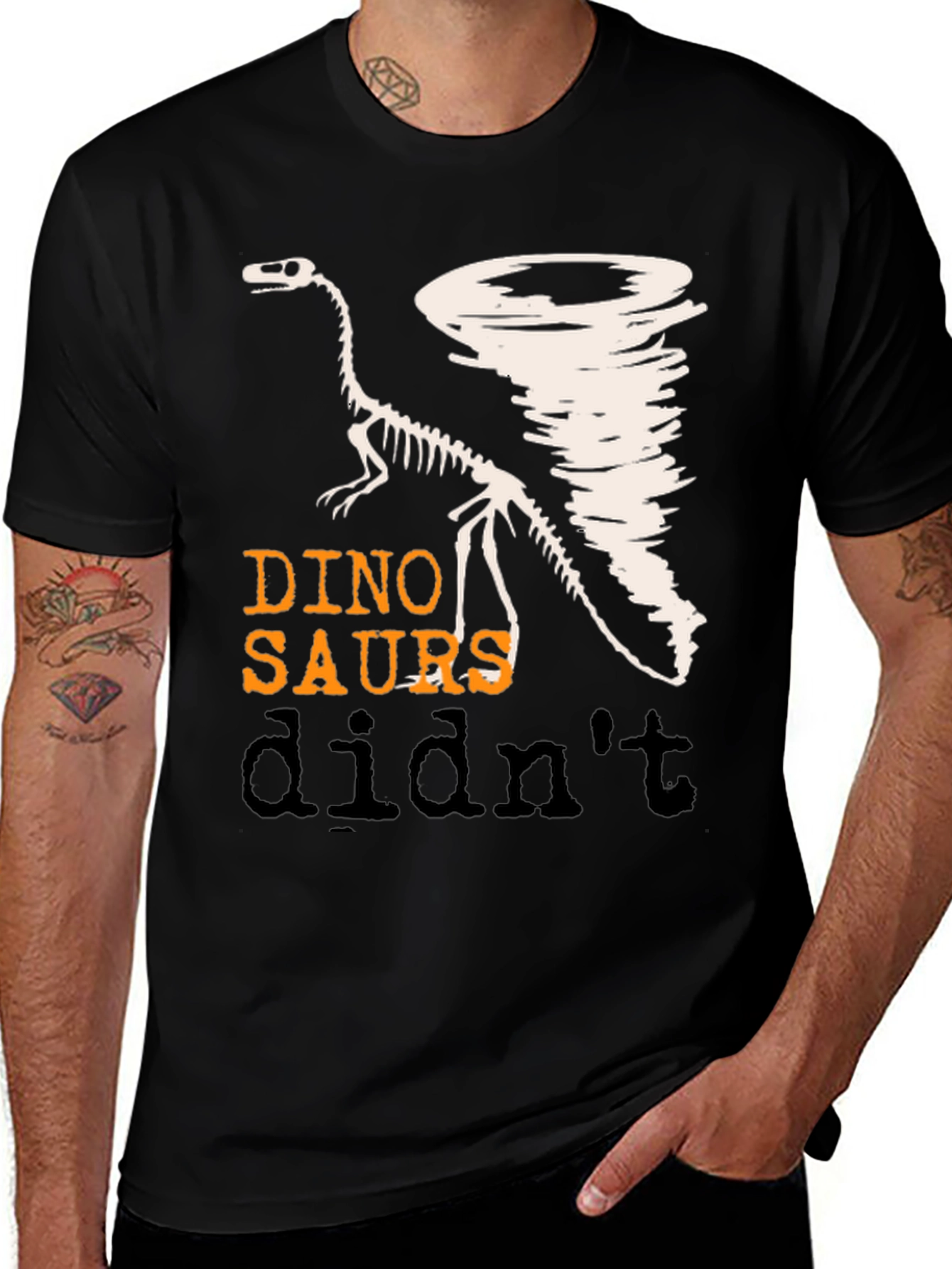 Variant 22 of Dinosaur Tornado Humor Graphic Tee