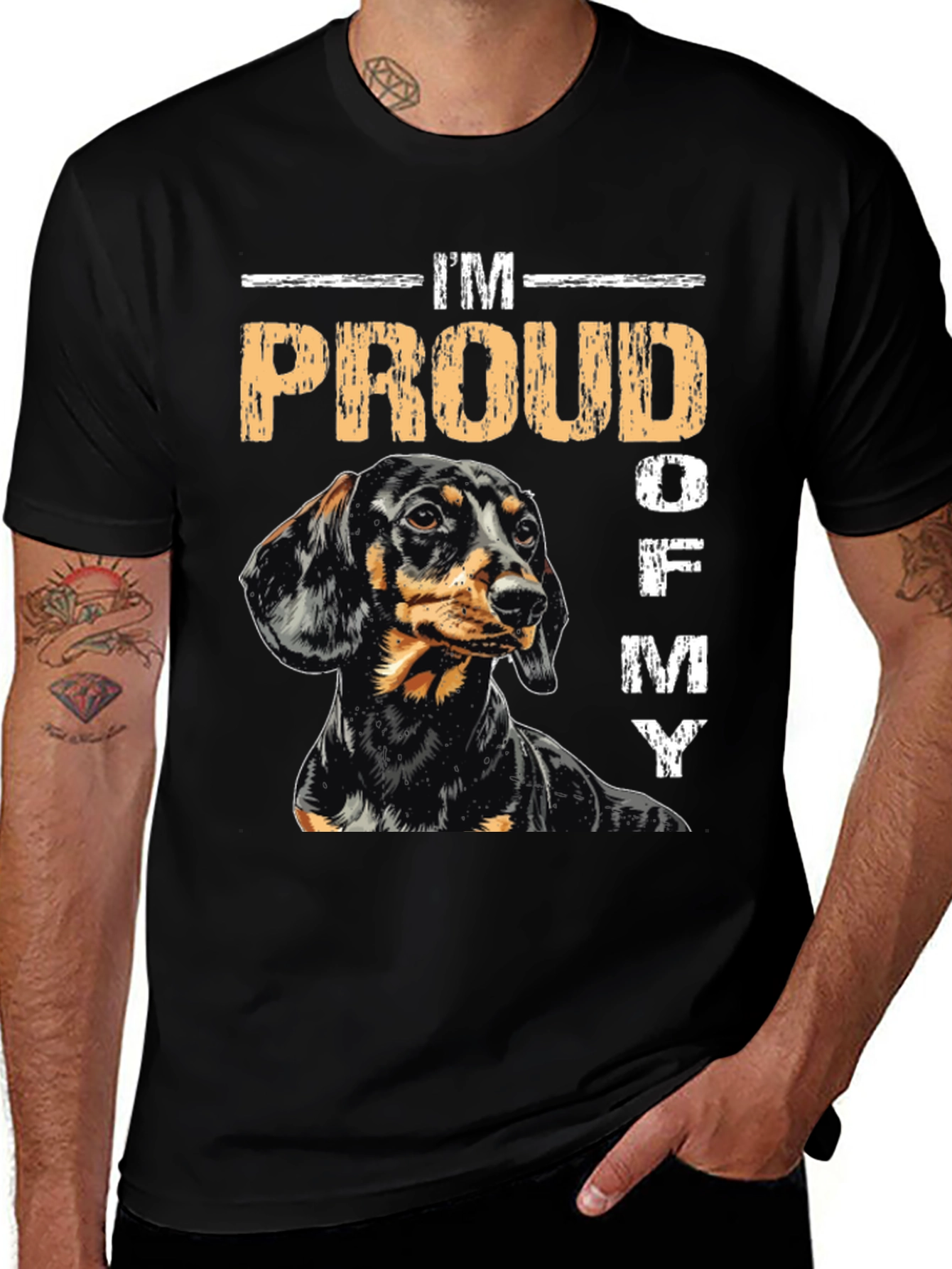 Variant 6 of Proud Dachshund Graphic T-Shirt