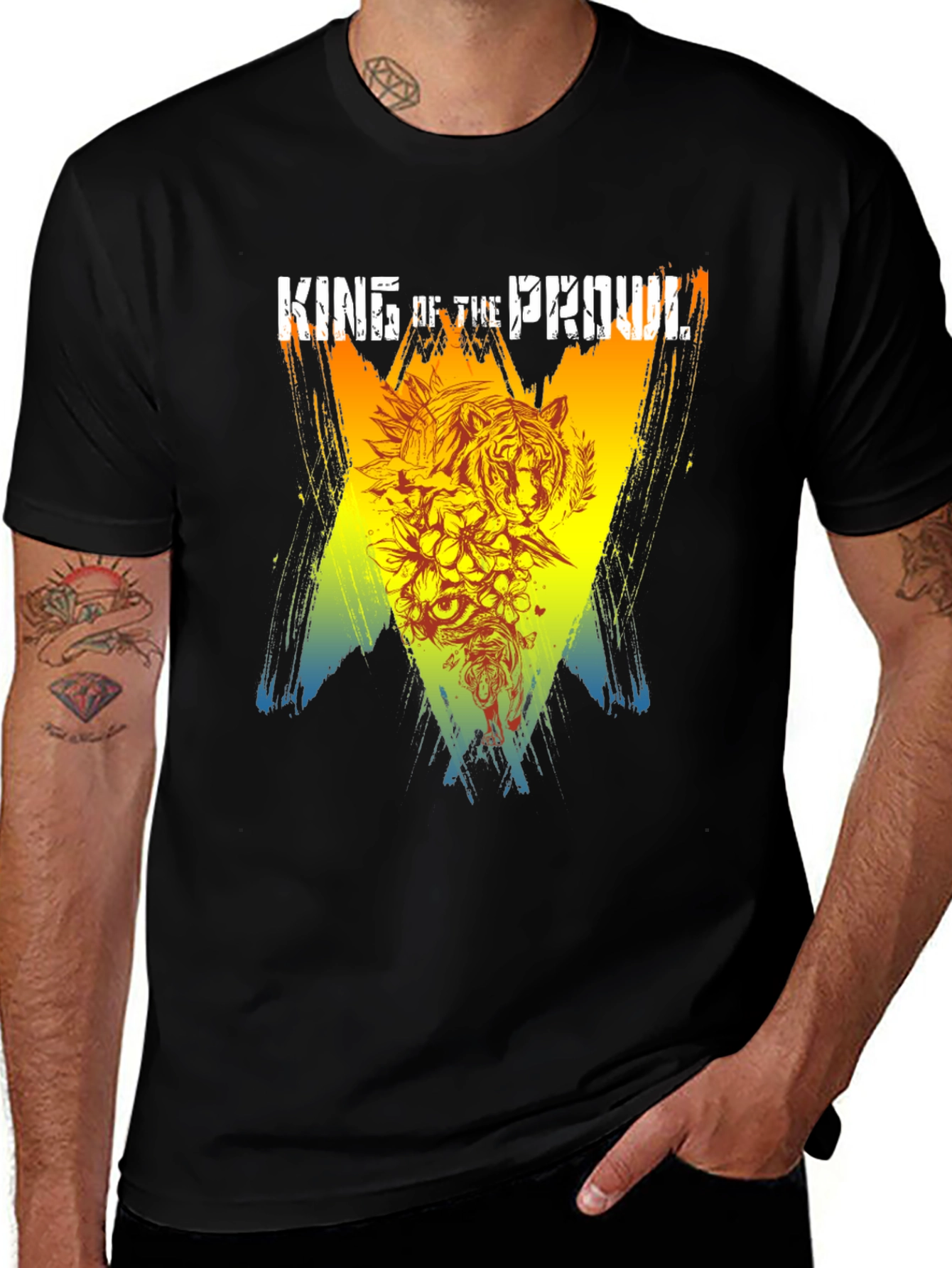 Variant 25 of King of the Prowl Graphic Tee - Black