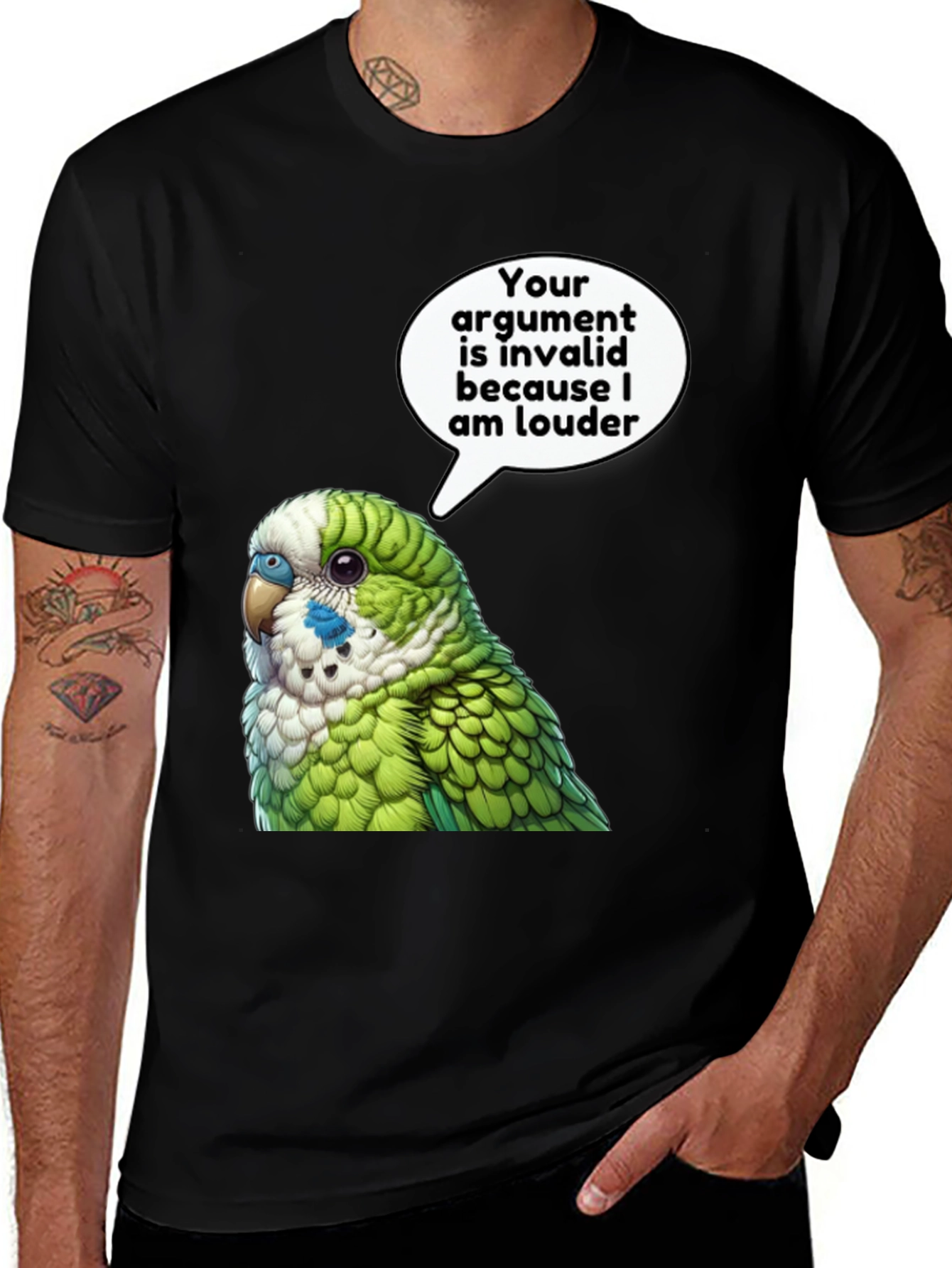 Variant 21 of Parrot Loud Argument T-Shirt