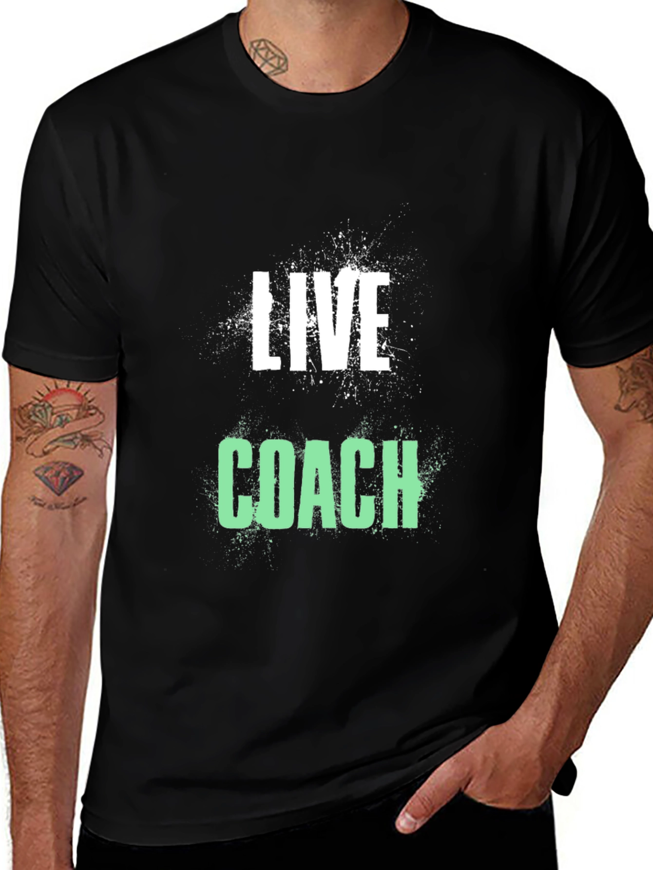 Variant 13 of Live Coach Black T-Shirt