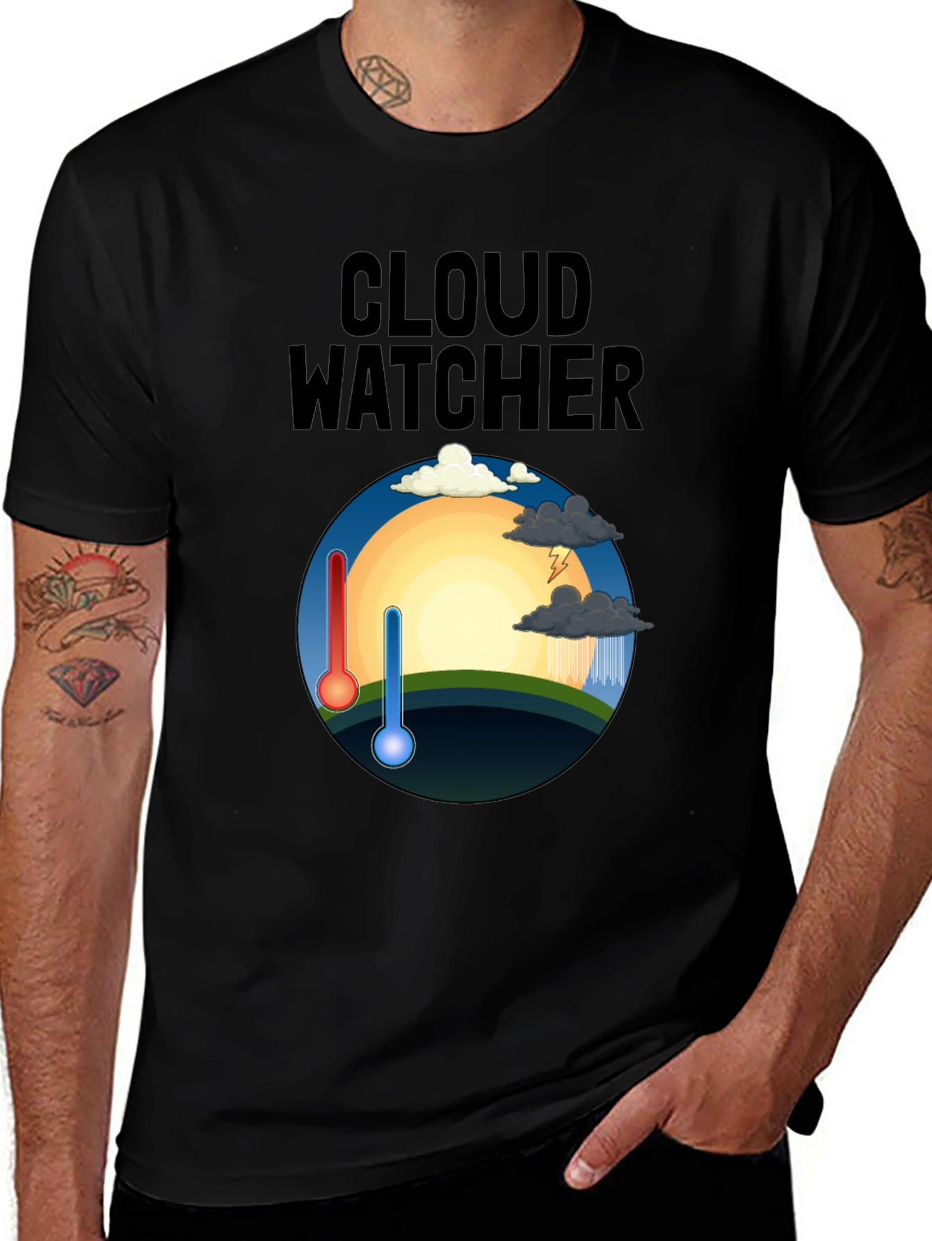 Variant 26 of Cloud Watcher Weather Graphic T-Shirt