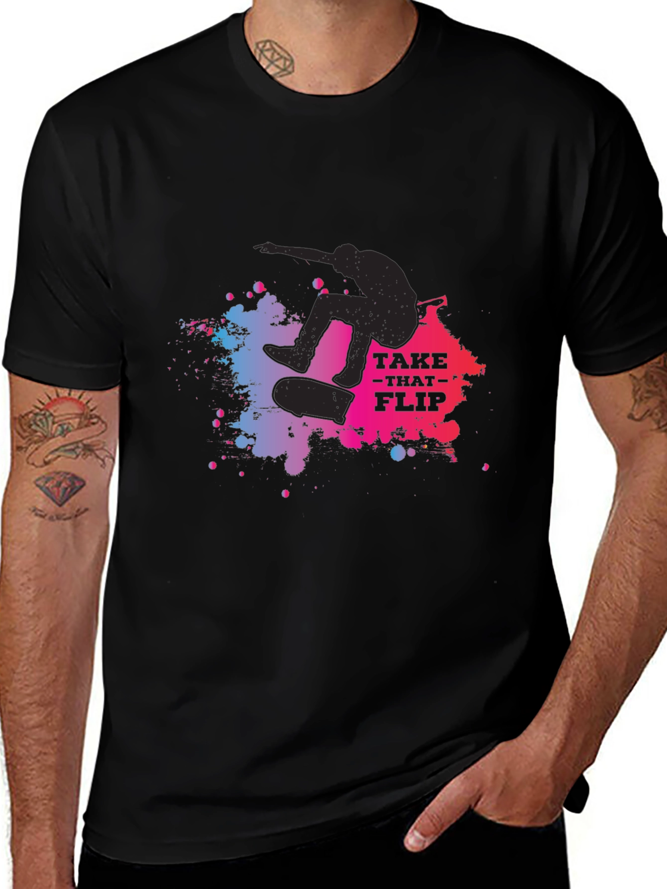 Variant 26 of Skateboarder Graphic Tee: Take That Flip