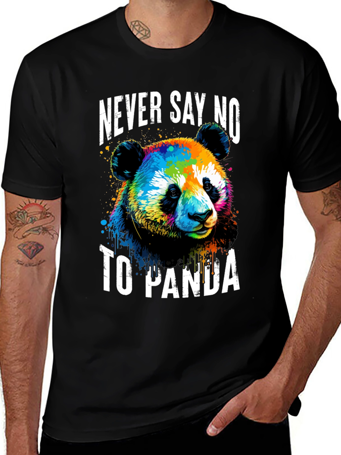 Variant 3 of Never Say No To Panda Graphic T-Shirt