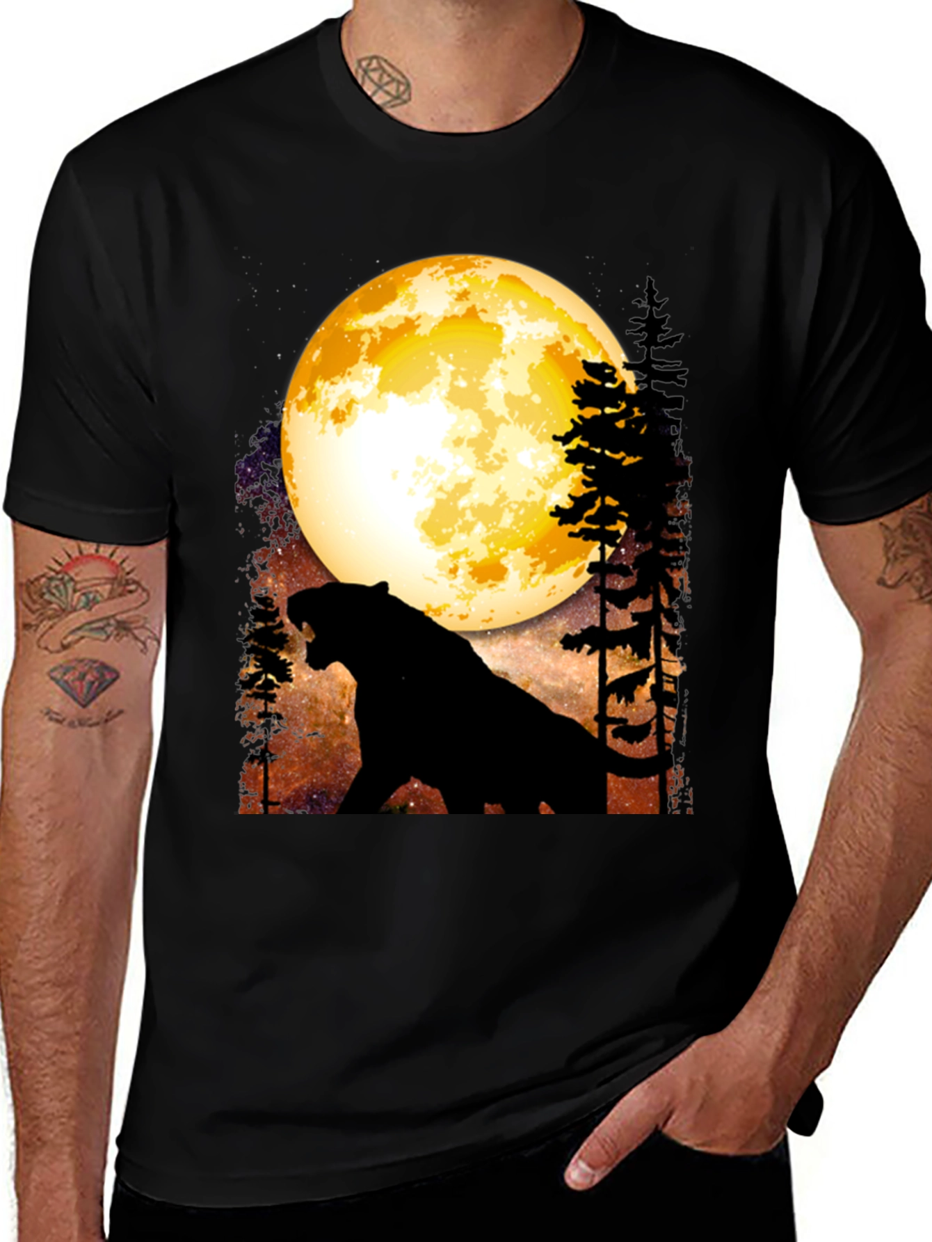 Variant 30 of Panther Moon Graphic Tee