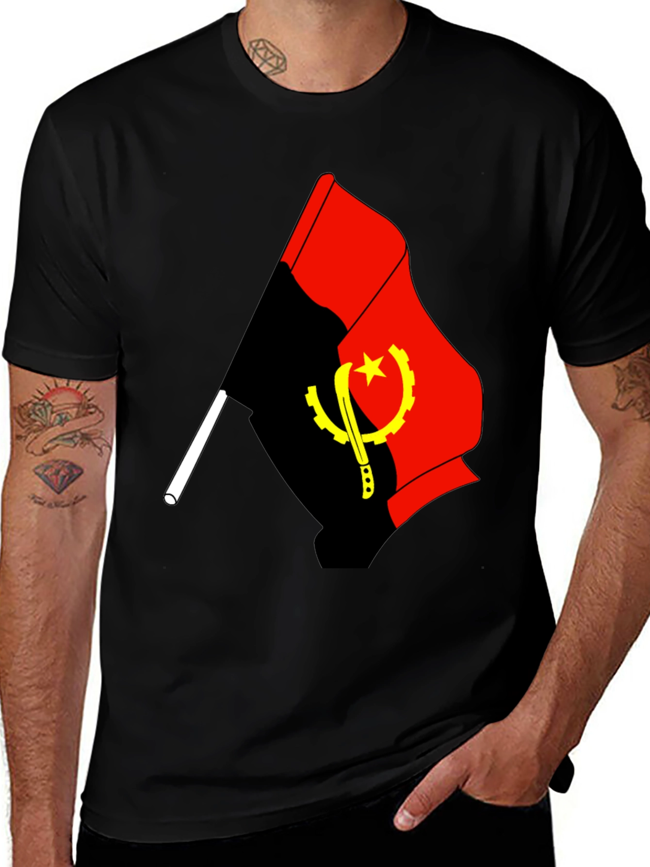 Angola Flag T-Shirt - Patriotic Style