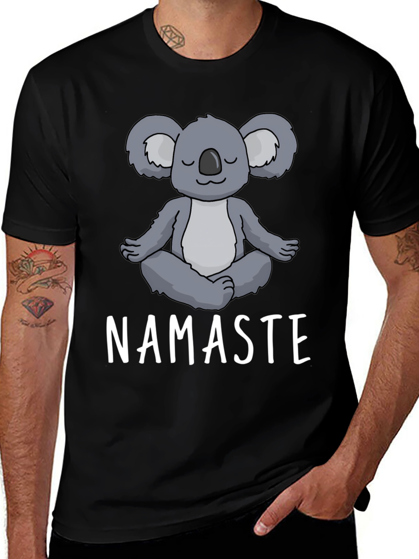 Variant 9 of Namaste Koala Graphic T-Shirt - Relaxed Fit