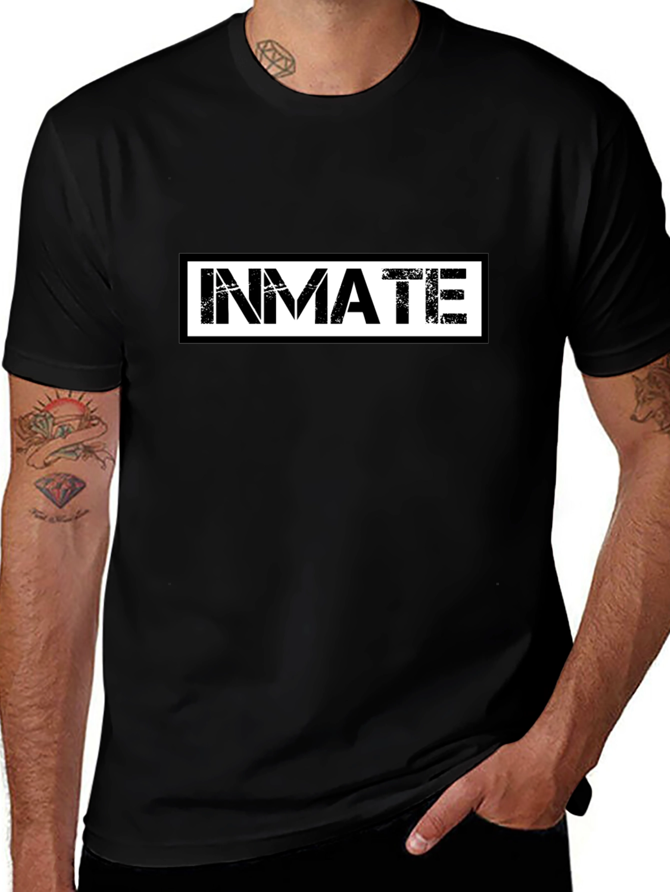 Variant 29 of Inmate Graphic T-Shirt - Black