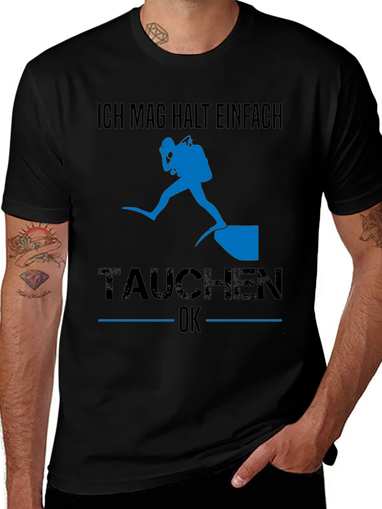 Variant 7 of Diving T-Shirt - Ich Mag Halt Einfach Tauchen OK