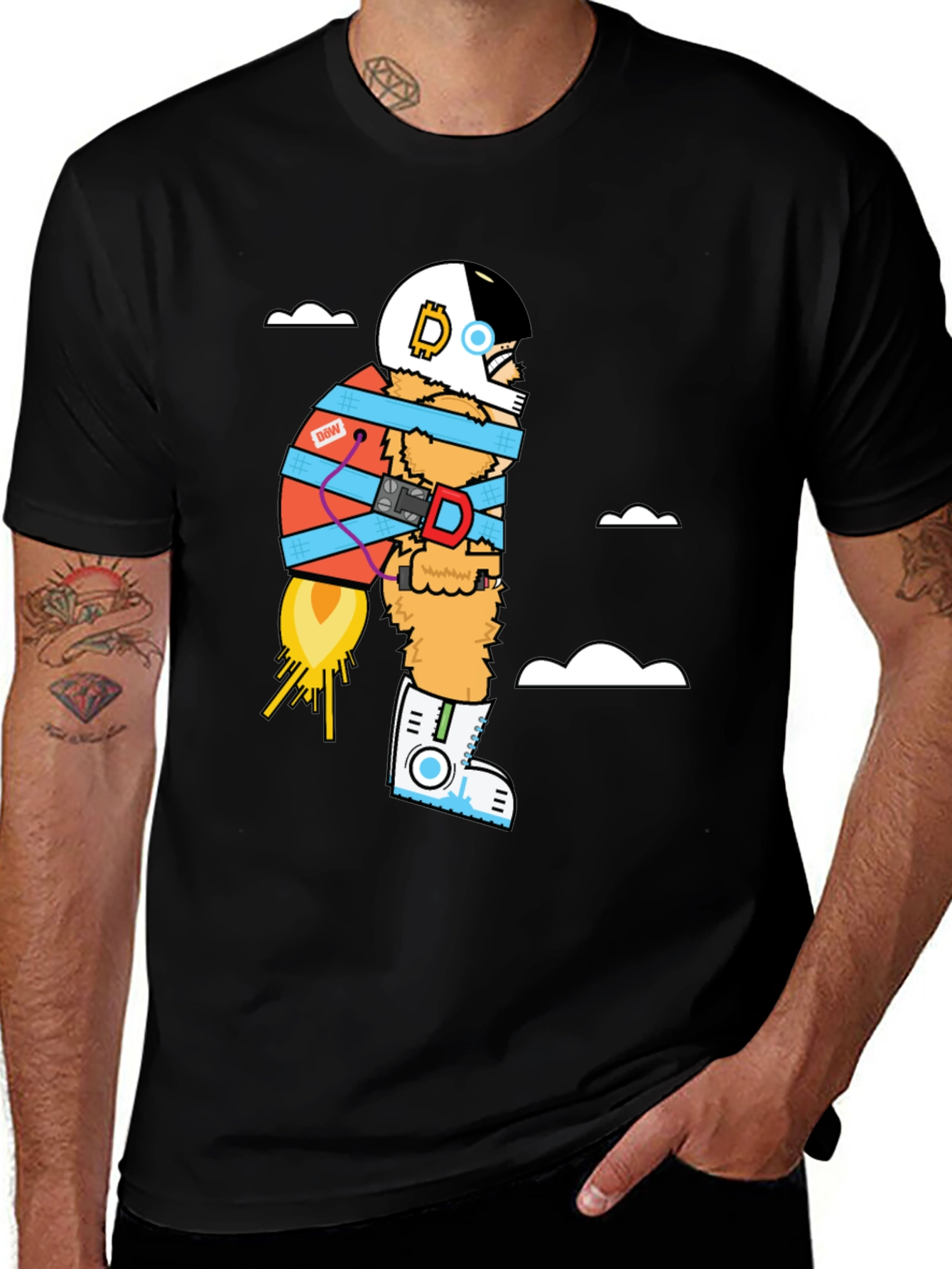 Variant 7 of Astronaut Ape T-Shirt - Unique Graphic Tee