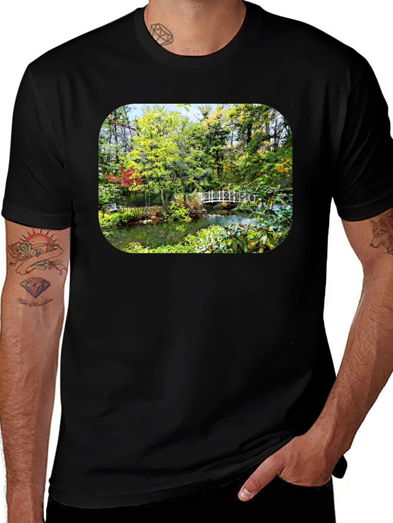 Variant 23 of Nature Bridge Black T-Shirt