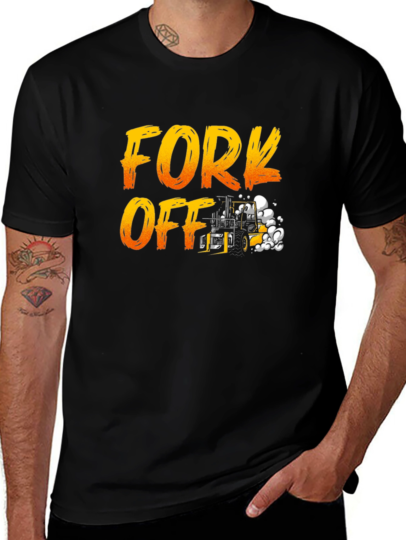 Variant 12 of Fork Off T-Shirt - Humorous Graphic Tee