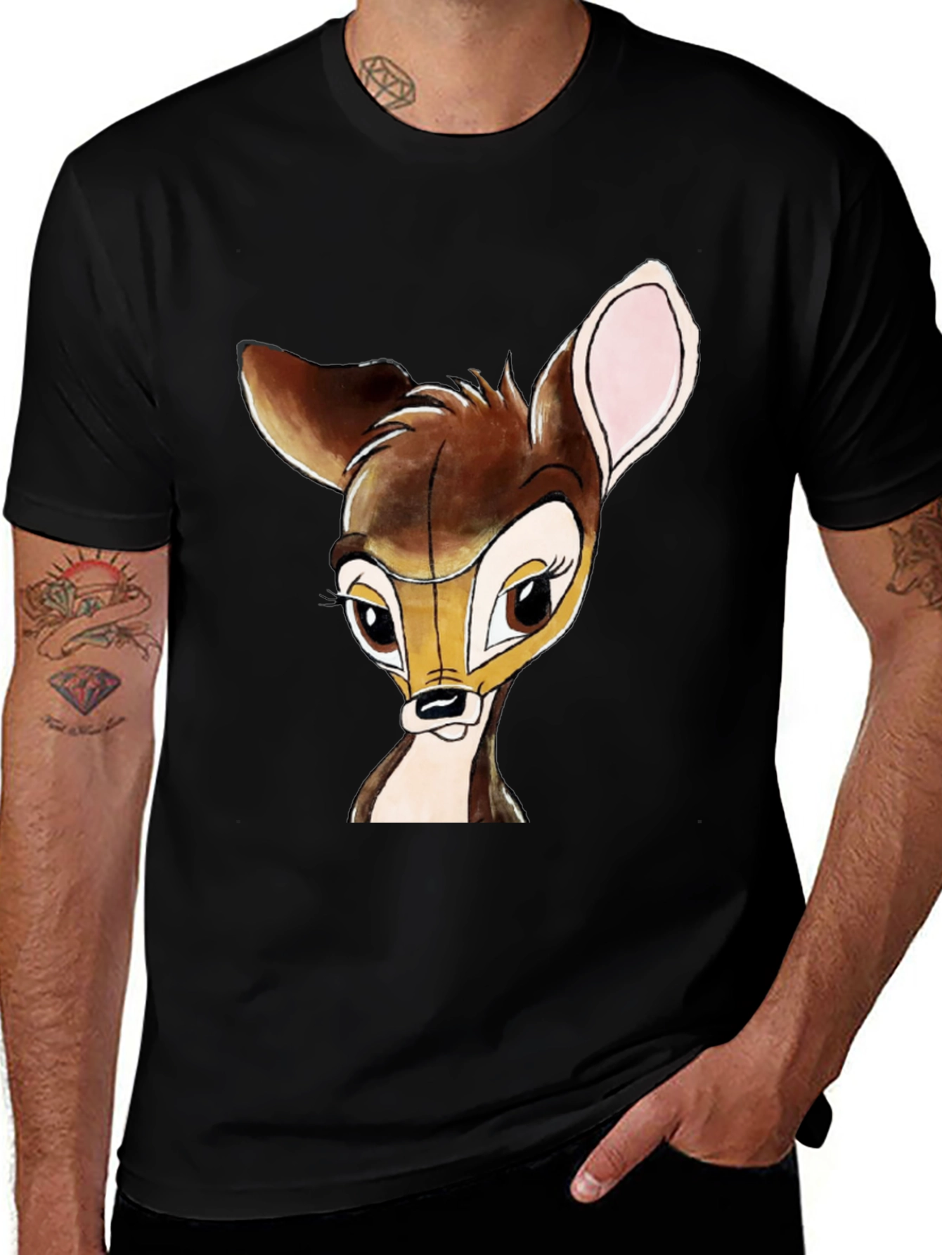 Bambi Graphic Tee - Classic Cartoon Style