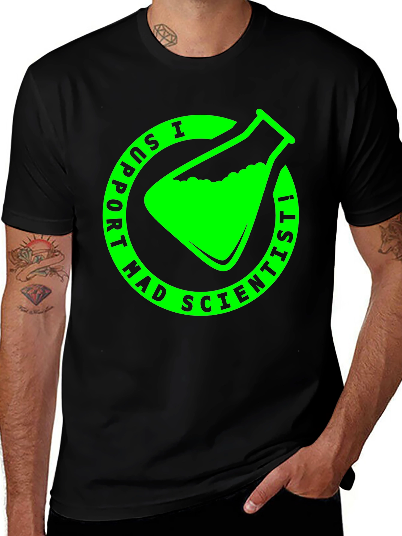 Variant 9 of I Support Mad Scientists T-Shirt - Science Tee