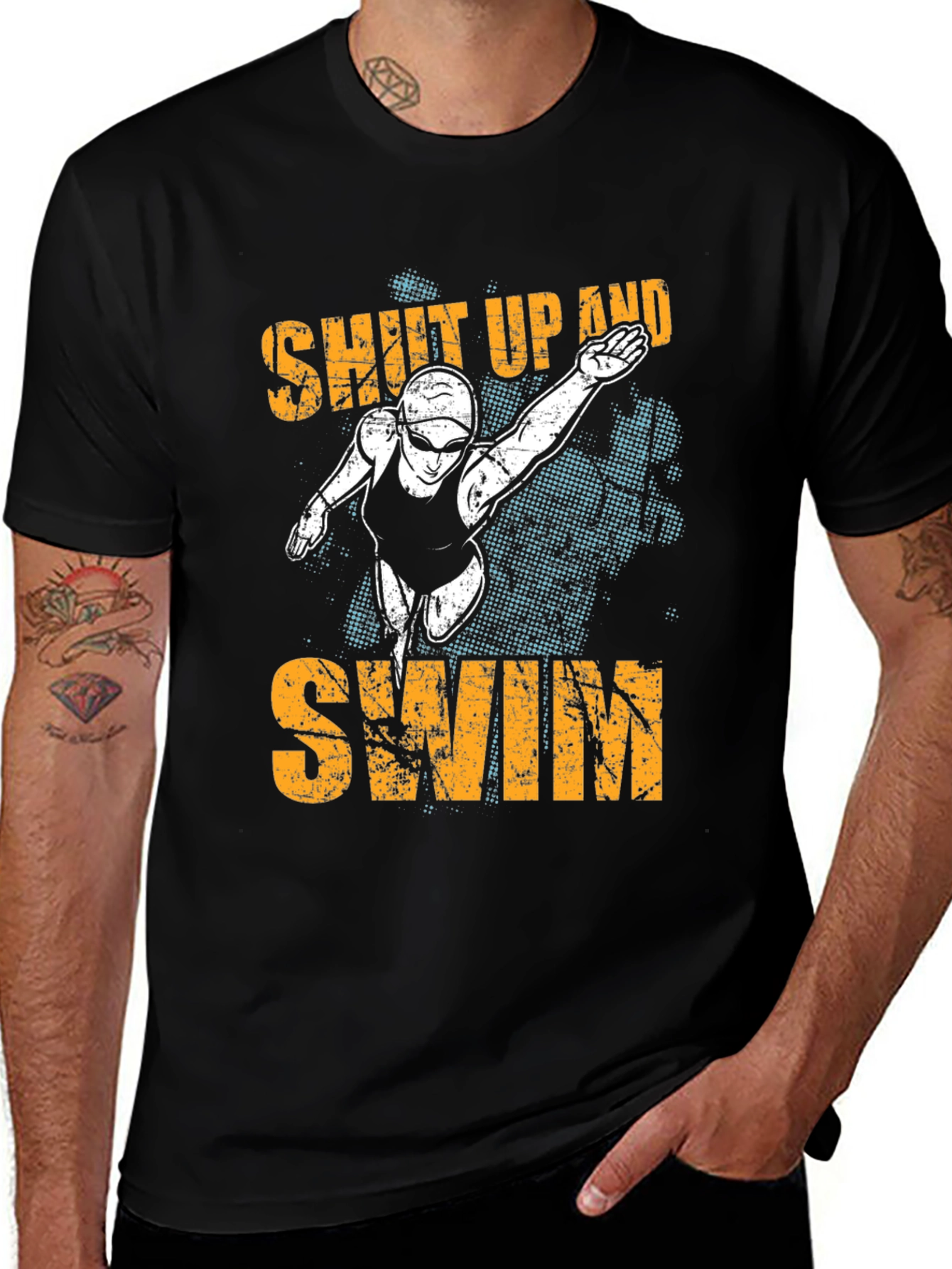 Variant 10 of Shut Up and Swim T-Shirt