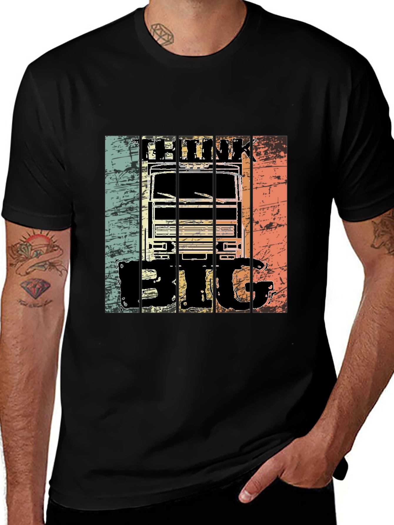 Think Big Truck Graphic T-Shirt