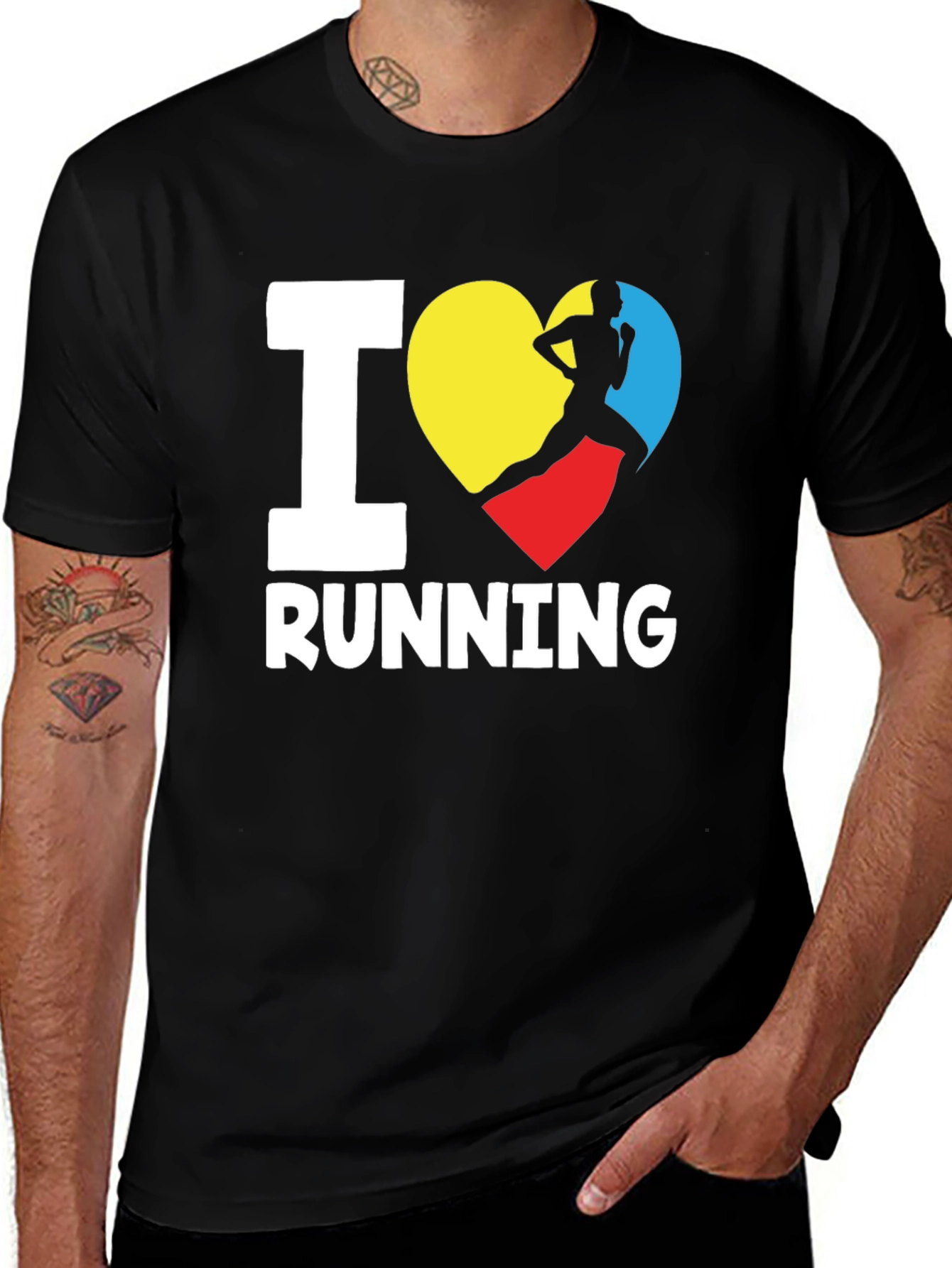 Variant 29 of I Heart Running Graphic Tee