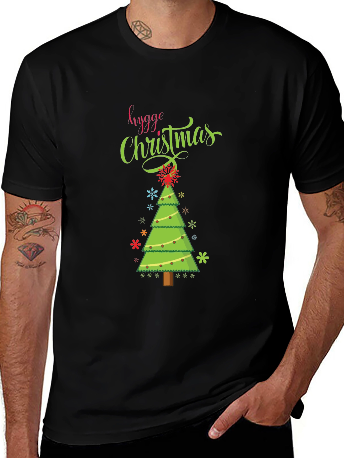 Hygge Christmas Tree Graphic Tee