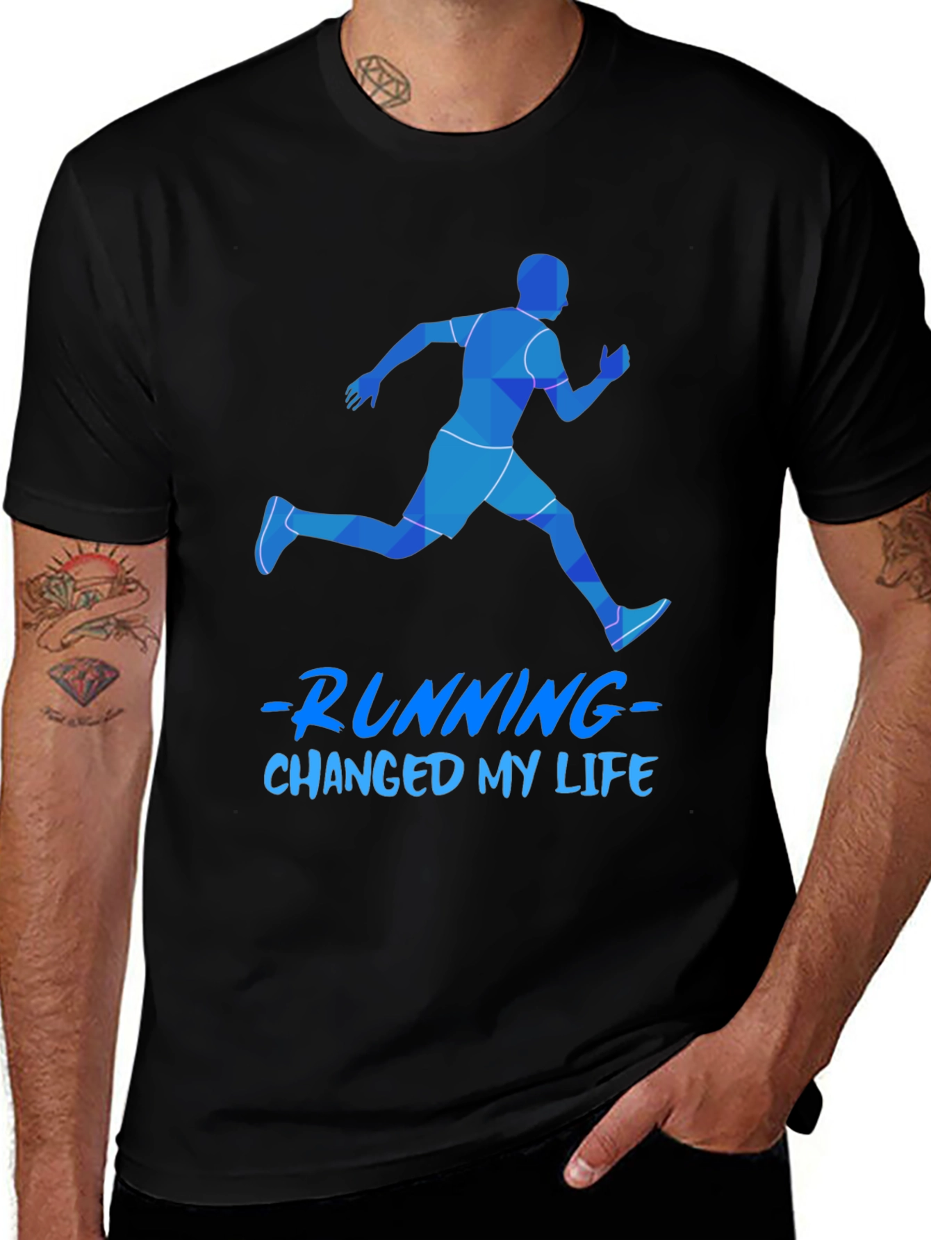 Variant 30 of Running Changed My Life Men's Graphic Tee