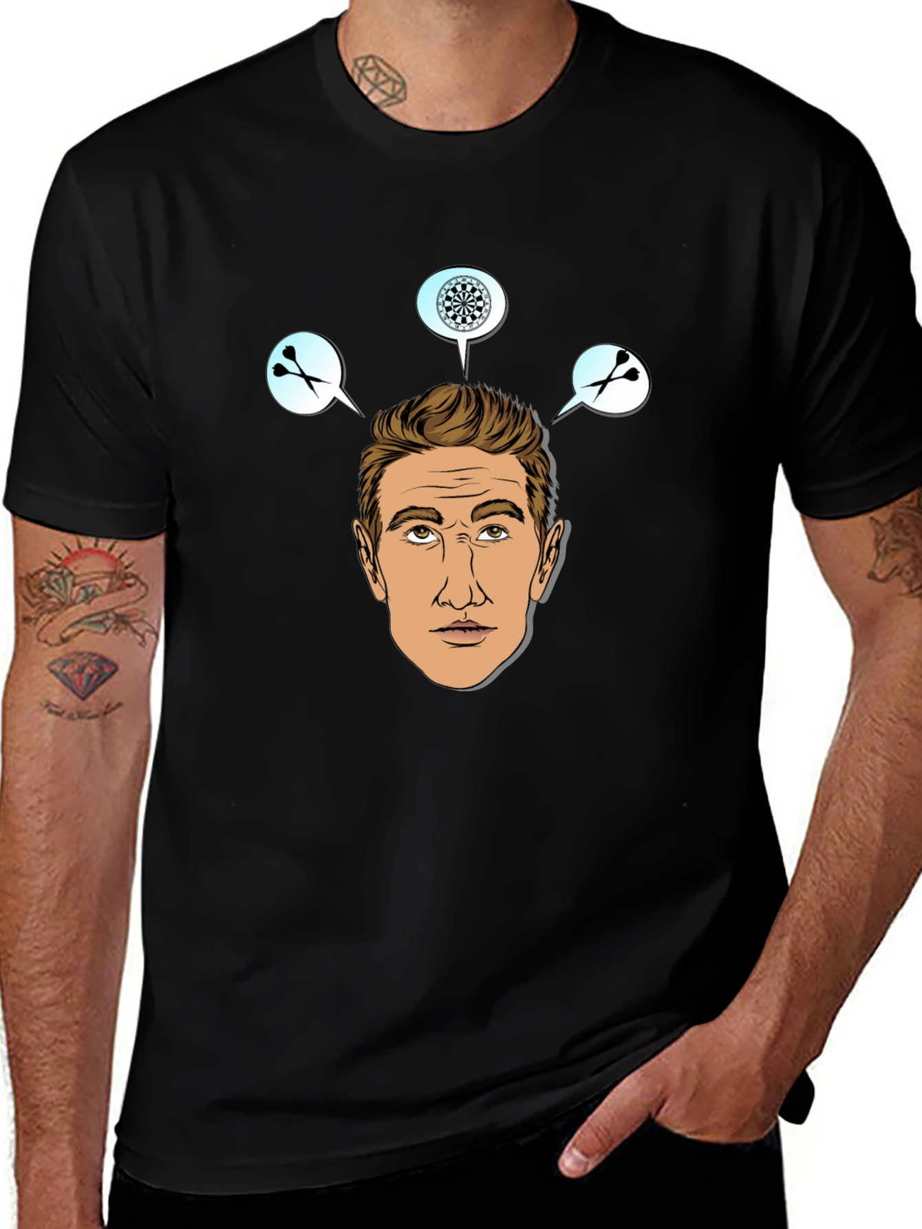 Variant 20 of Darts Player Graphic Print T-Shirt