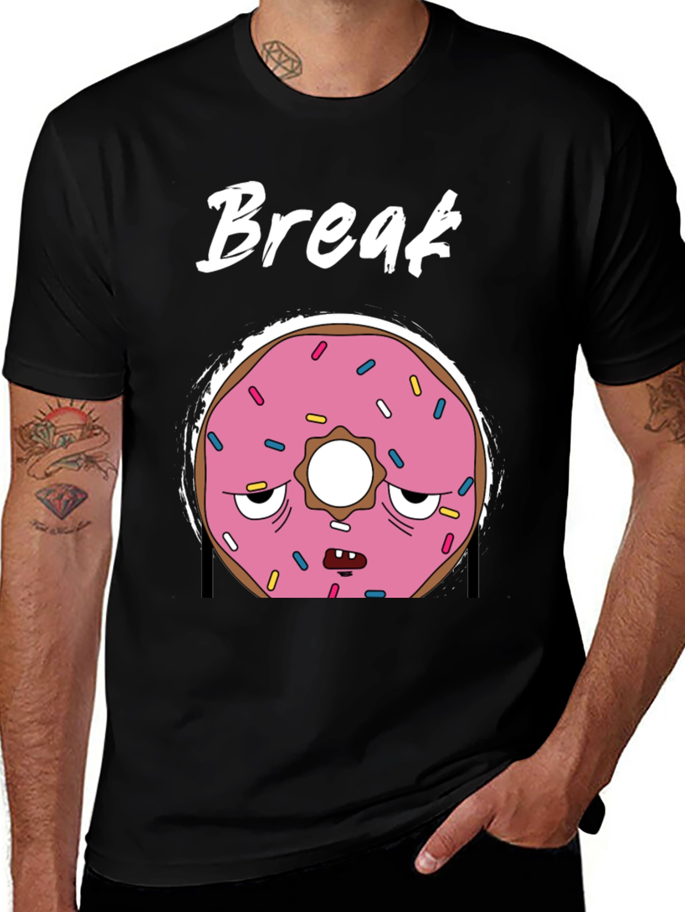 Variant 14 of Donut Break T-Shirt - Funny Graphic Tee