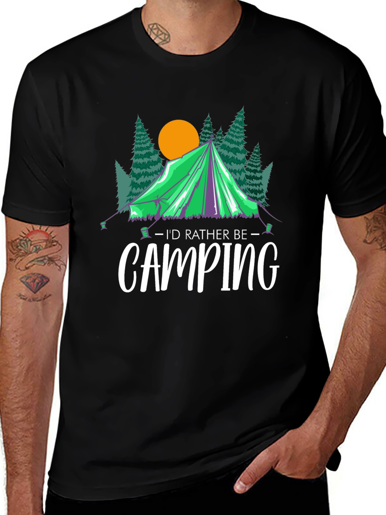 Variant 18 of Camping Graphic T-Shirt - Nature Lover Tee