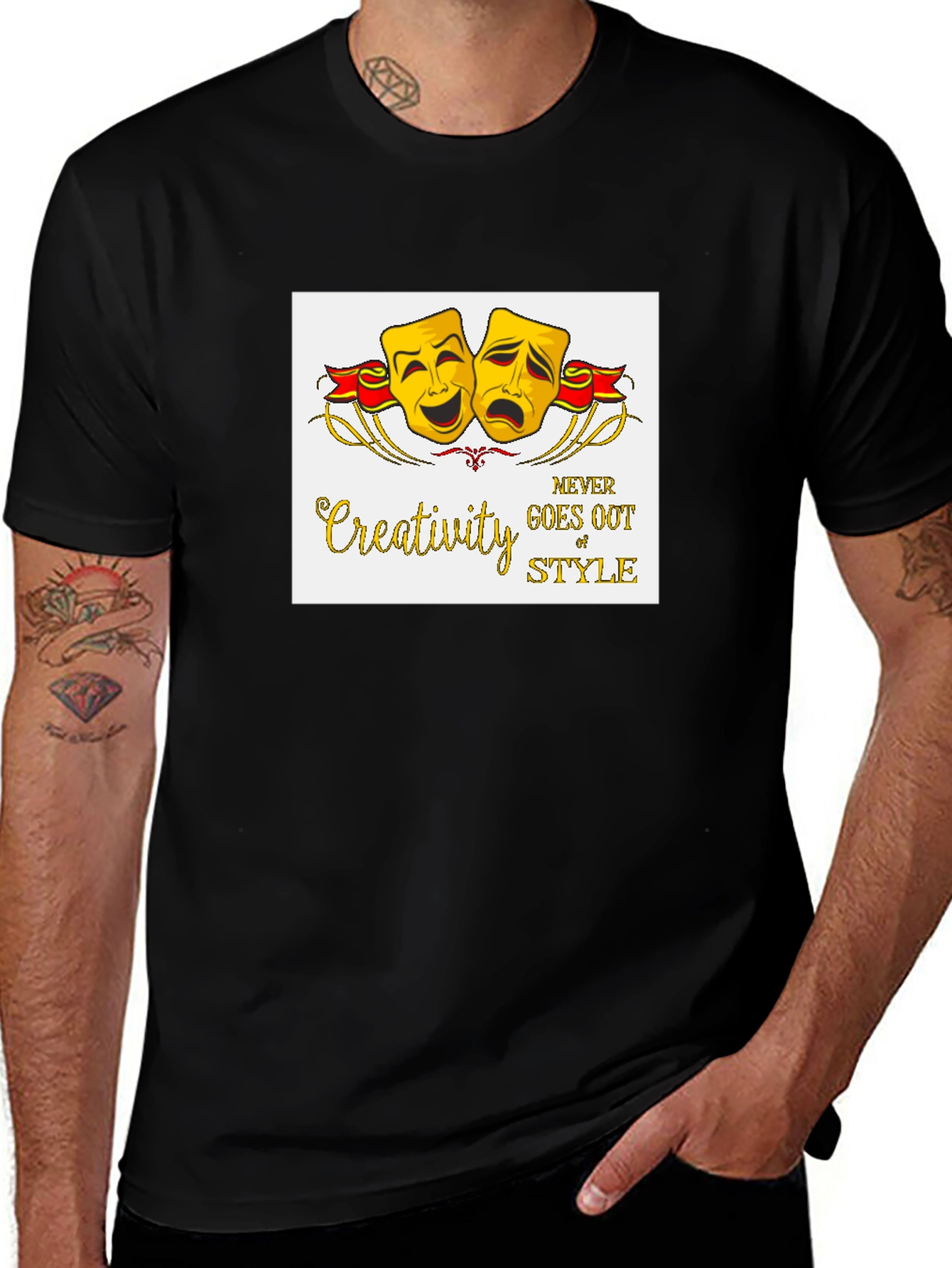 Variant 11 of Creativity Never Goes Out of Style Black T-Shirt