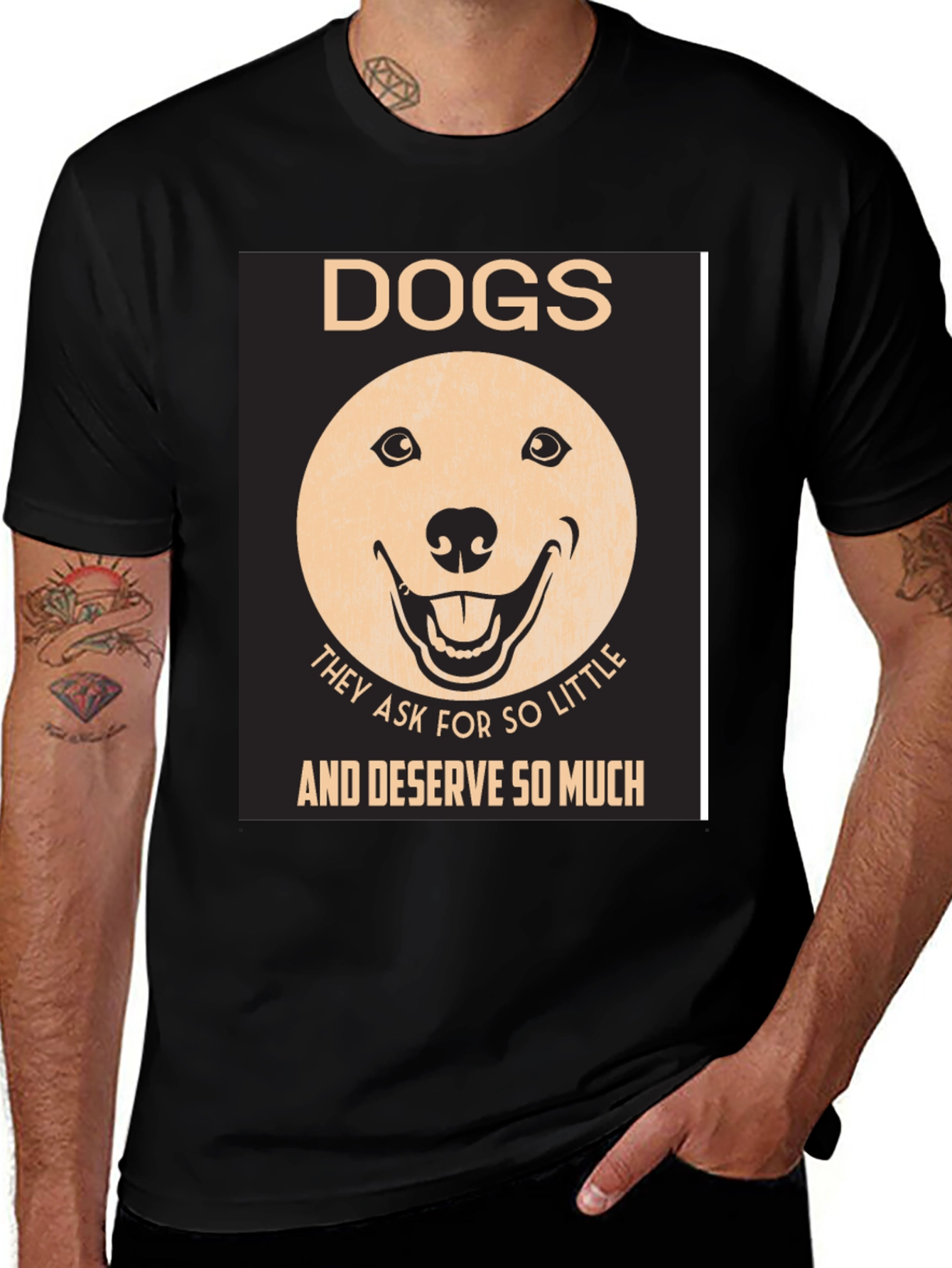Variant 26 of Dogs They Ask for so Little Black T-Shirt