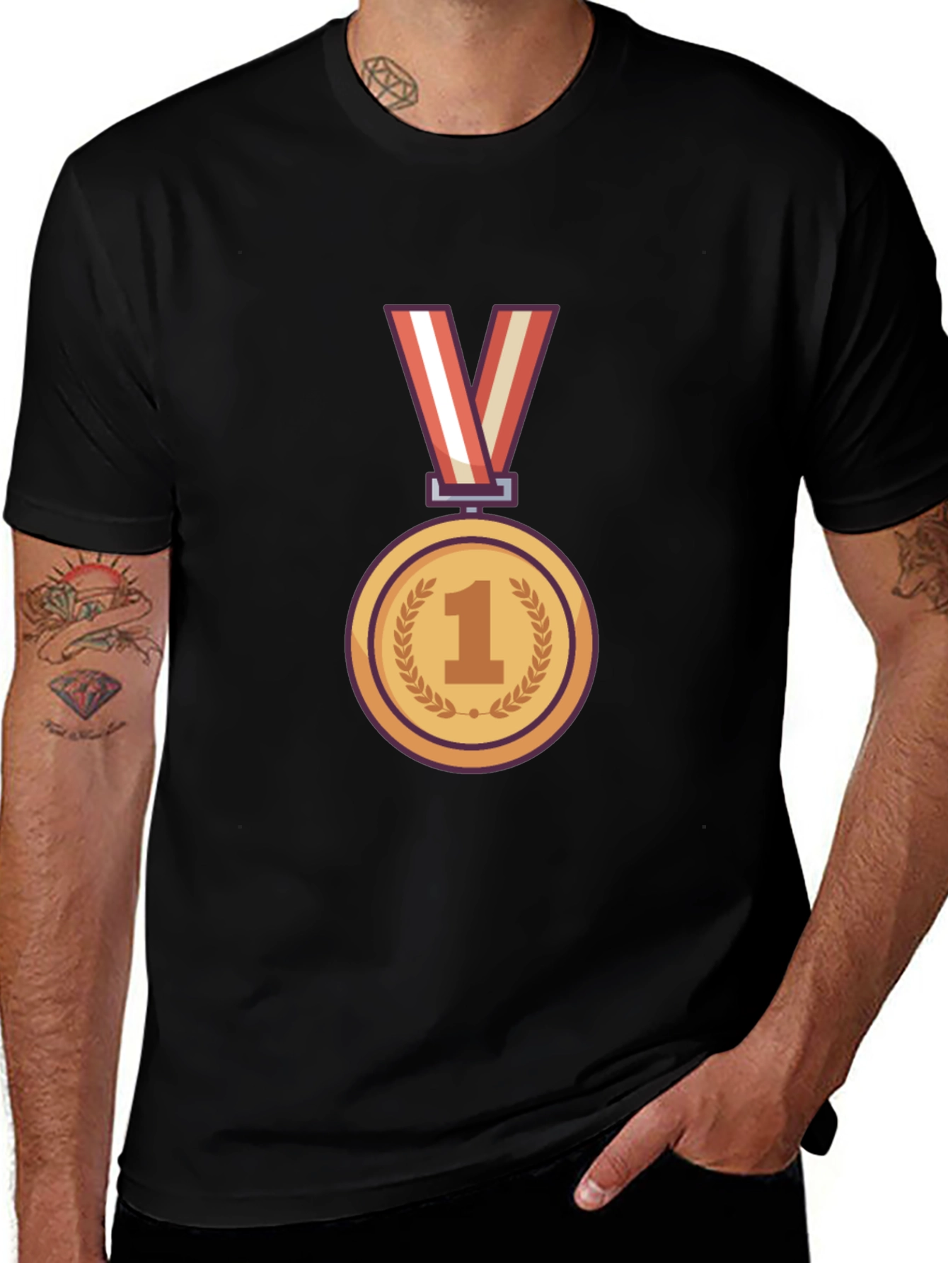 Variant 16 of Champion T-Shirt with Gold Medal Graphic