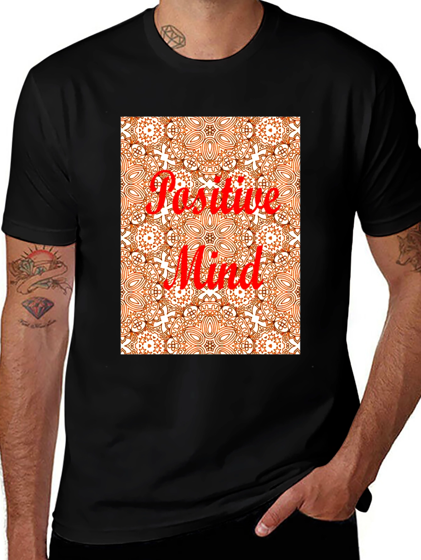 Variant 18 of Positive Mind Mandala Graphic T-Shirt