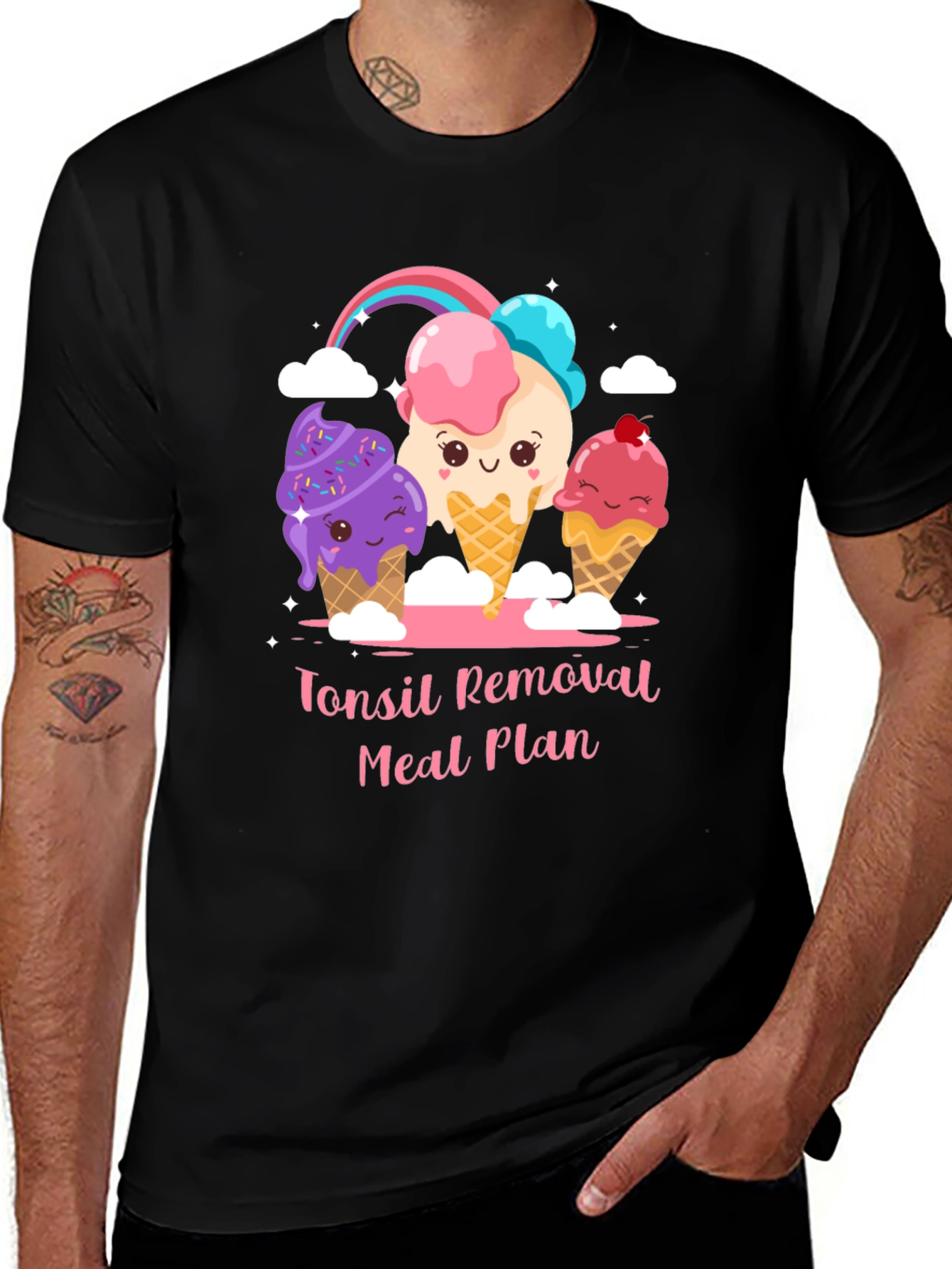Variant 16 of Tonsil Removal Meal Plan Ice Cream T-Shirt